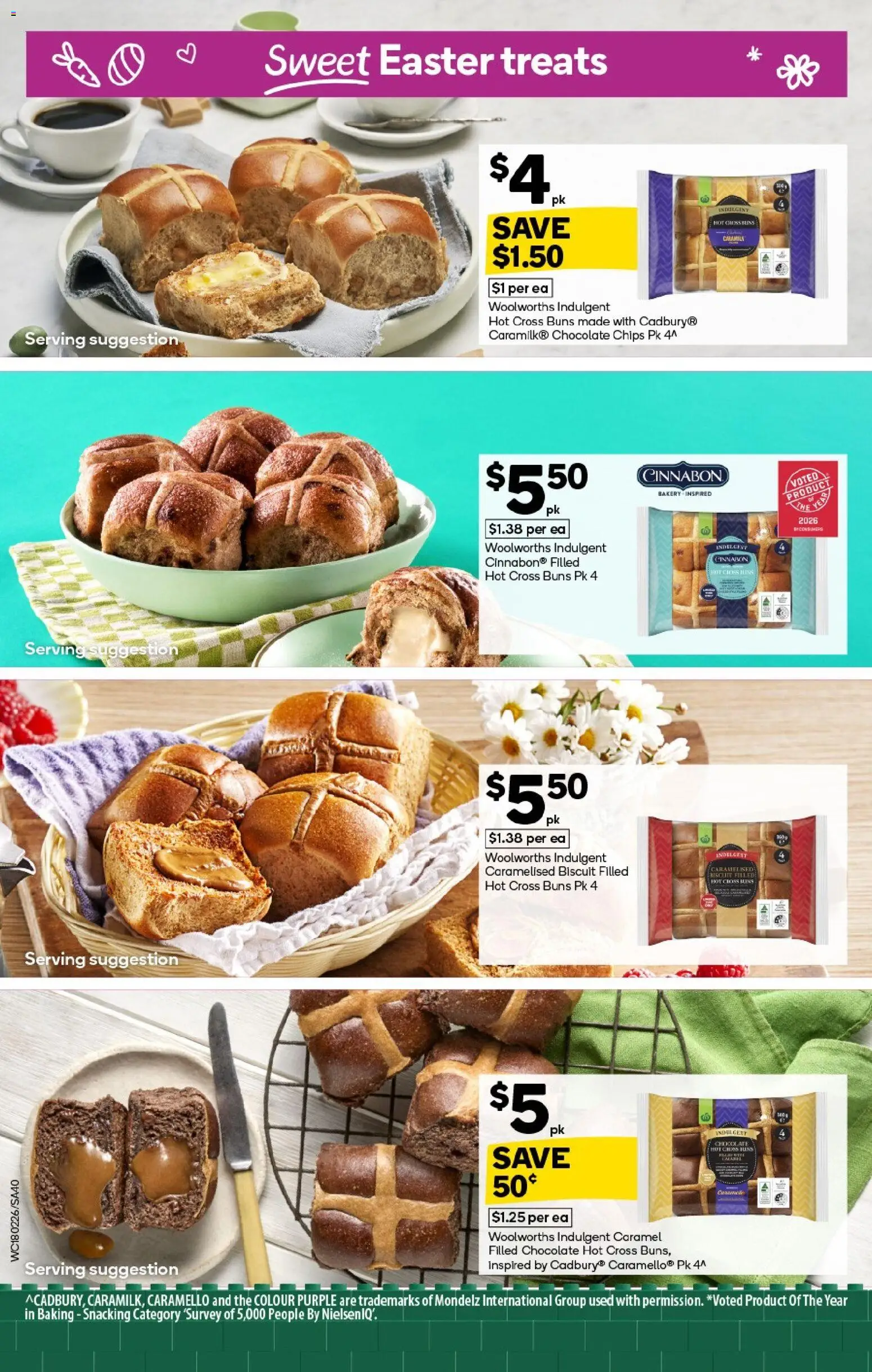 Woolworths catalogue - valid from 18.02.2026 | Page: 40 | Products: Chocolate, Chips, Bakery