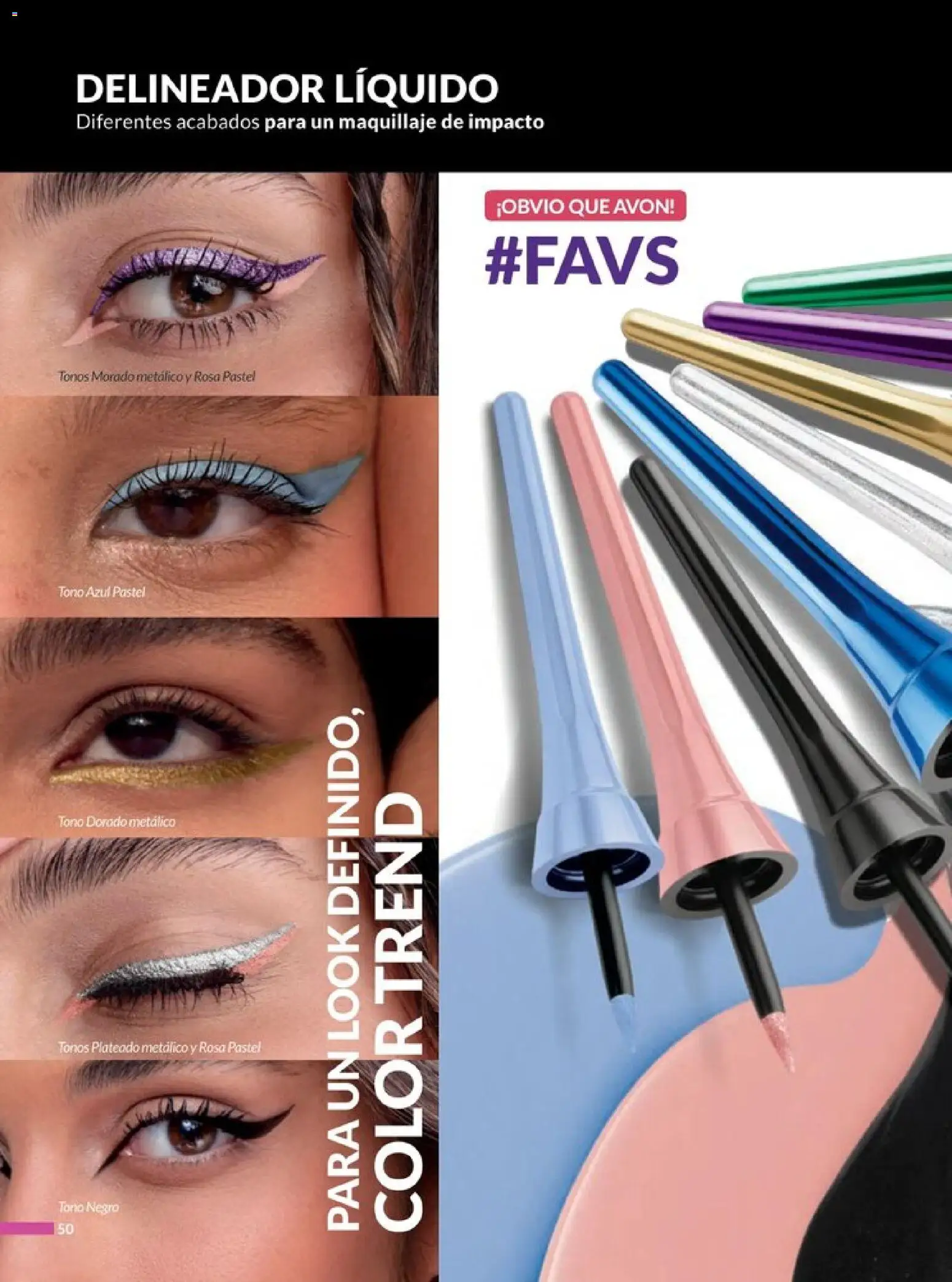 Nuevas ofertas de AVON válidas en toda la República Mexicana desde el 20.12.2025. ¡Encuentra las mejores ofertas en AVON campaña 1 2026! | Página: 55 | Productos: Pastel, Maquillaje, Delineador