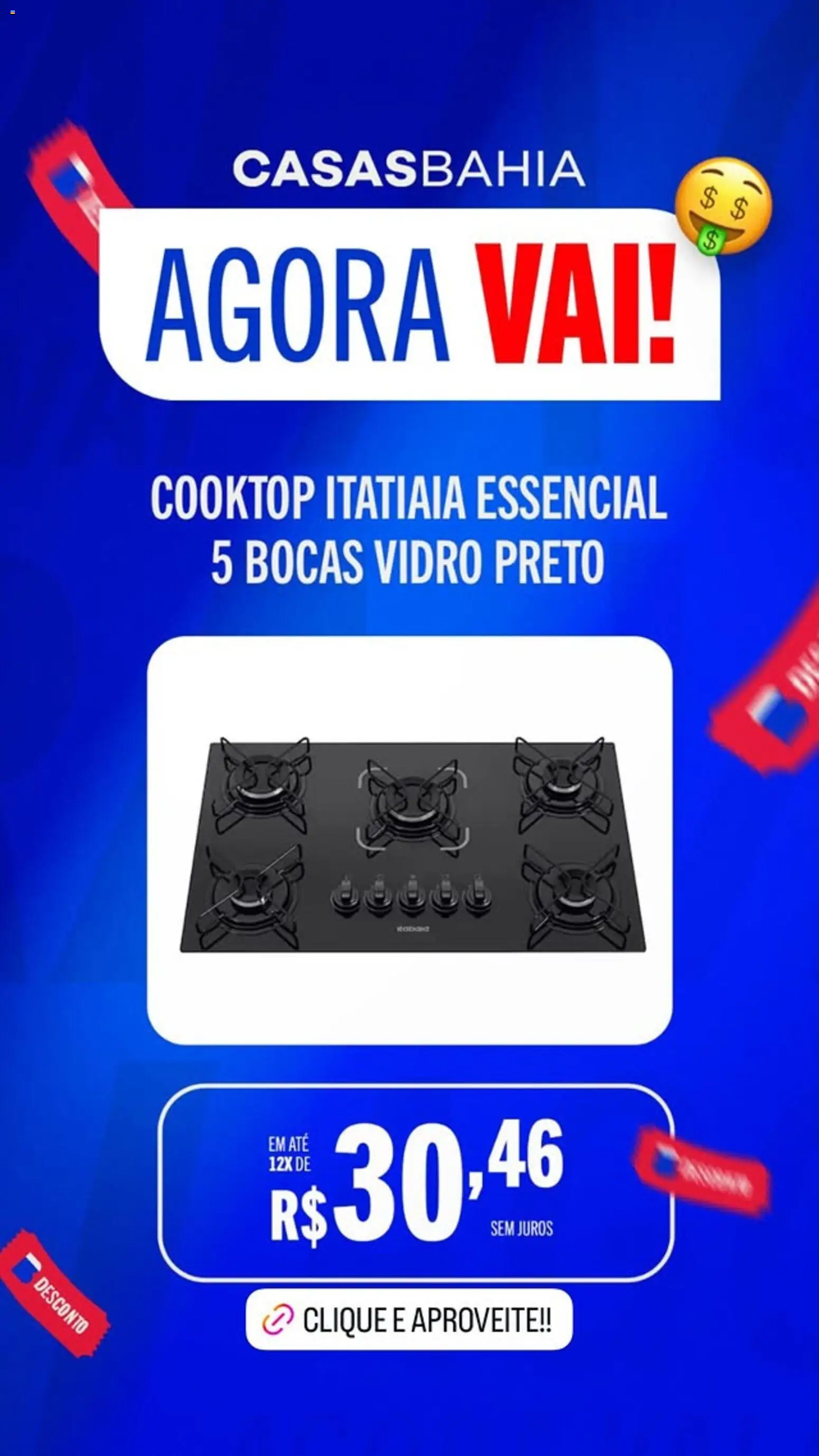 Casas Bahia Folheto - válido de 23.01.2026 | Página: 2 | Produtos: Cooktop