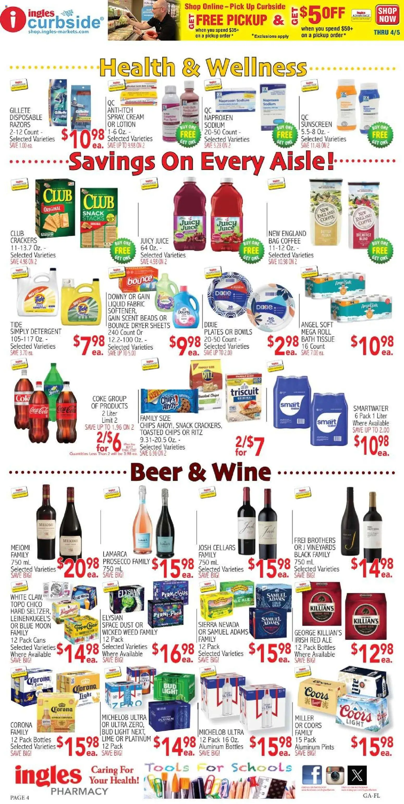 Ingles Weekly Ad - valid from 25.03.2026 | Page: 4 | Products: Bath, Juice, Detergent, Lime