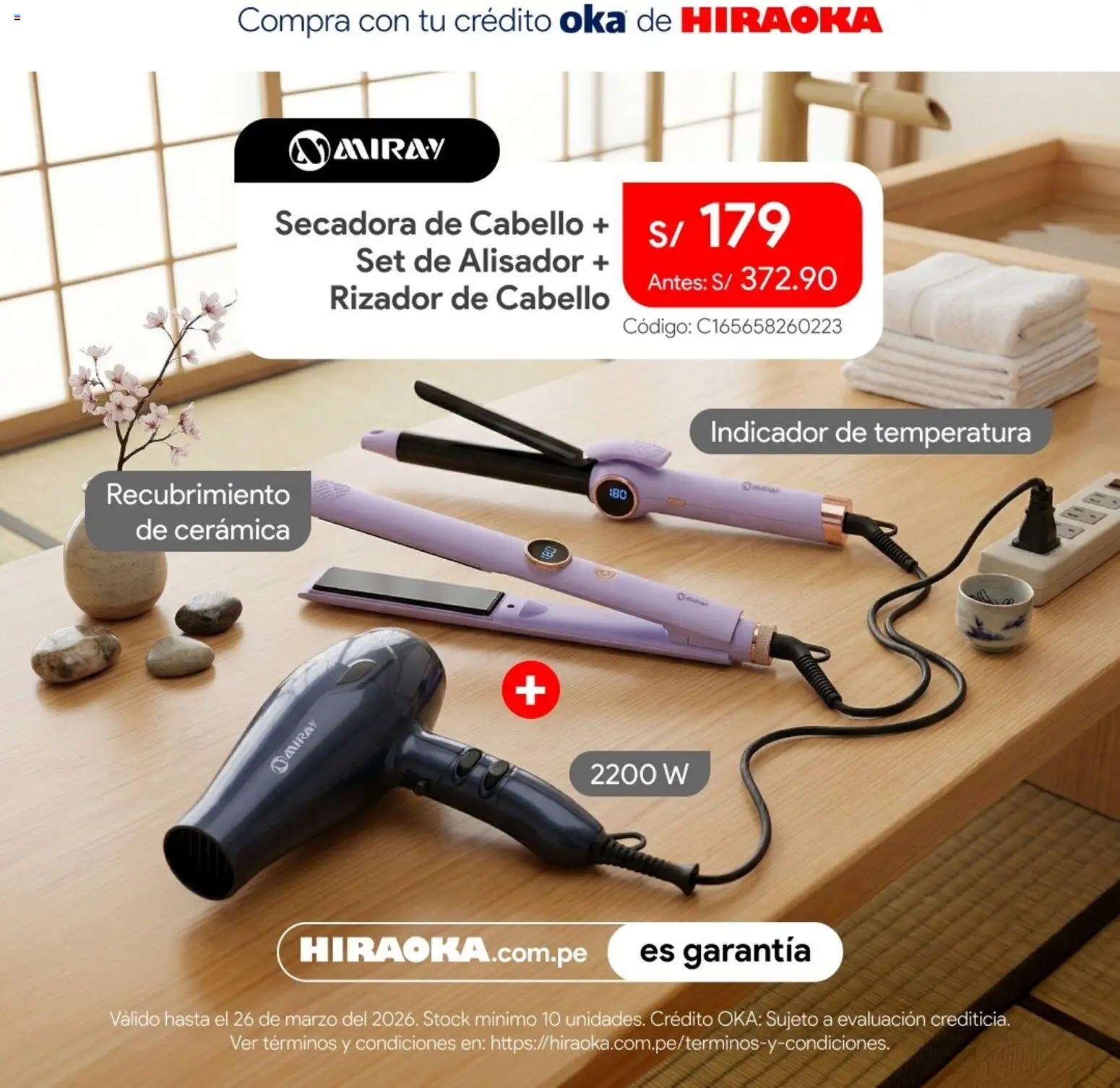 Catálogo Hiraoka válido desde 24.03.2026 | Página: 3 | Productos: Secadora, Rizador
