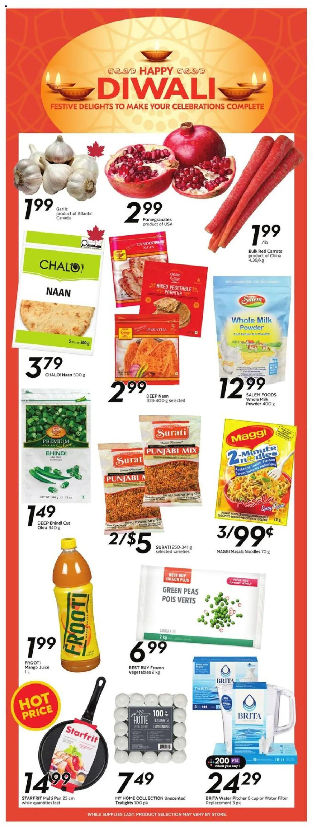 Sobeys flyer valid from 18.09.2025 | Page: 17 | Products: Noodles, Powder, Milk, Juice