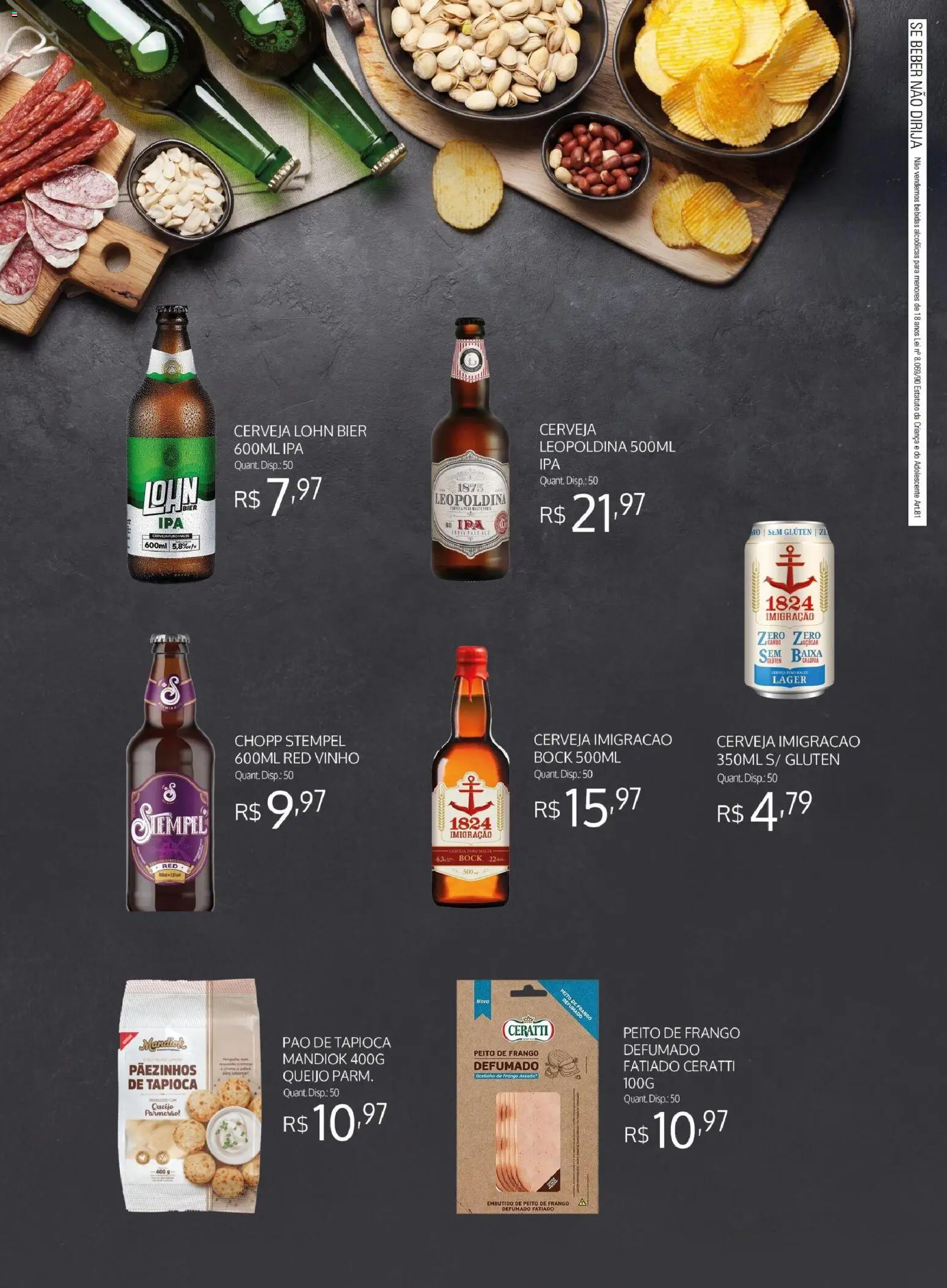 Bistek Supermercados Folheto - válido de 12.11.2025 | Página: 4 | Produtos: Tapioca, Cerveja, Queijo parmesão, Frango