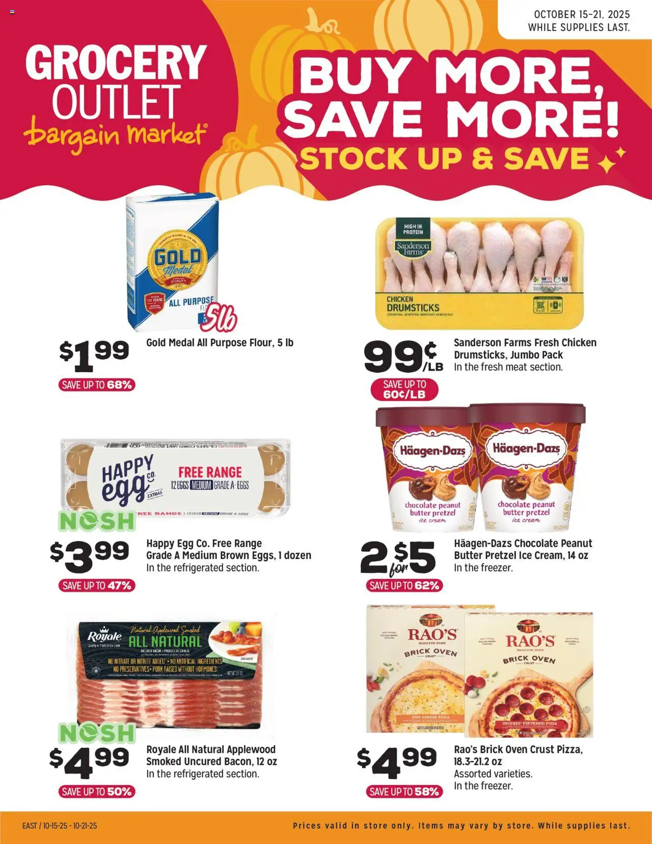 Grocery Outlet Weekly Ad - PA - valid from 15.10.2025 | Page: 3 | Products: Butter, Pork, Cream, Oven