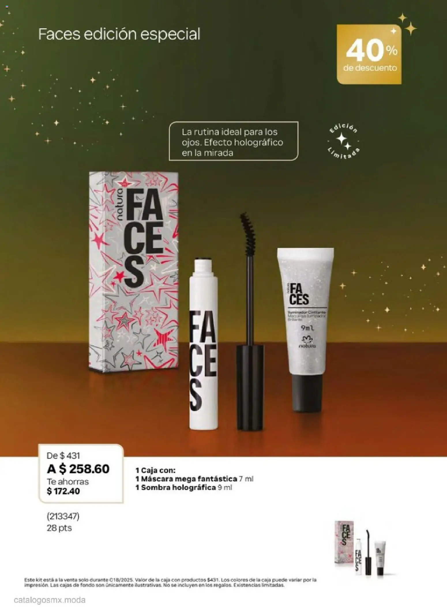 Nuevas ofertas de Natura válidas en toda la República Mexicana desde el 01.12.2025. ¡Encuentra las mejores ofertas en Natura campaña 18 2025! | Página: 19 | Productos: Iluminador, Sombra, Té, Caja