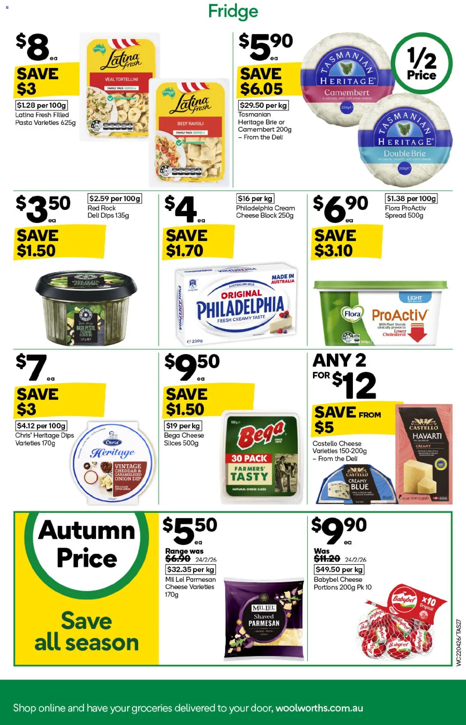 Woolworths catalogue - valid from 22.04.2026 | Page: 27 | Products: Light, Milk, Pasta, Fridge