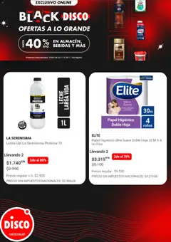 Vista previa Disco - Black Friday válido desde el 24.11.2025 | Página: 4 | Productos: Papel higiénico, Disco, Leche