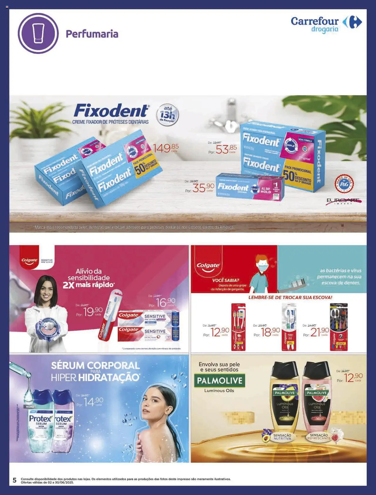 Carrefour Folheto - válido de 02.06.2025 | Página: 5 | Produtos: Escova, Sérum, Creme, Fixador