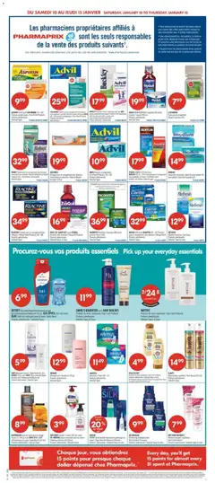 Preview of SECRET Antivudorifique/désodorisant en gel Gel Antiperspirant/Deodorant (45 g), OLD SPICE (532 mL) ou/or OLAY (364 mL) nettoyant pour le corps/Body Wash, Produits sélectionnés/Selected Types from shop Pharmaprix valid from 09.01.2026 | Page: 4 | Products: Shampoo, Body wash, Deodorant, Antiperspirant