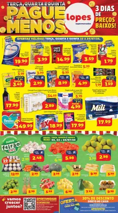 Lopes Supermercados Folheto - válido de 22.07.2025 | Página: 1