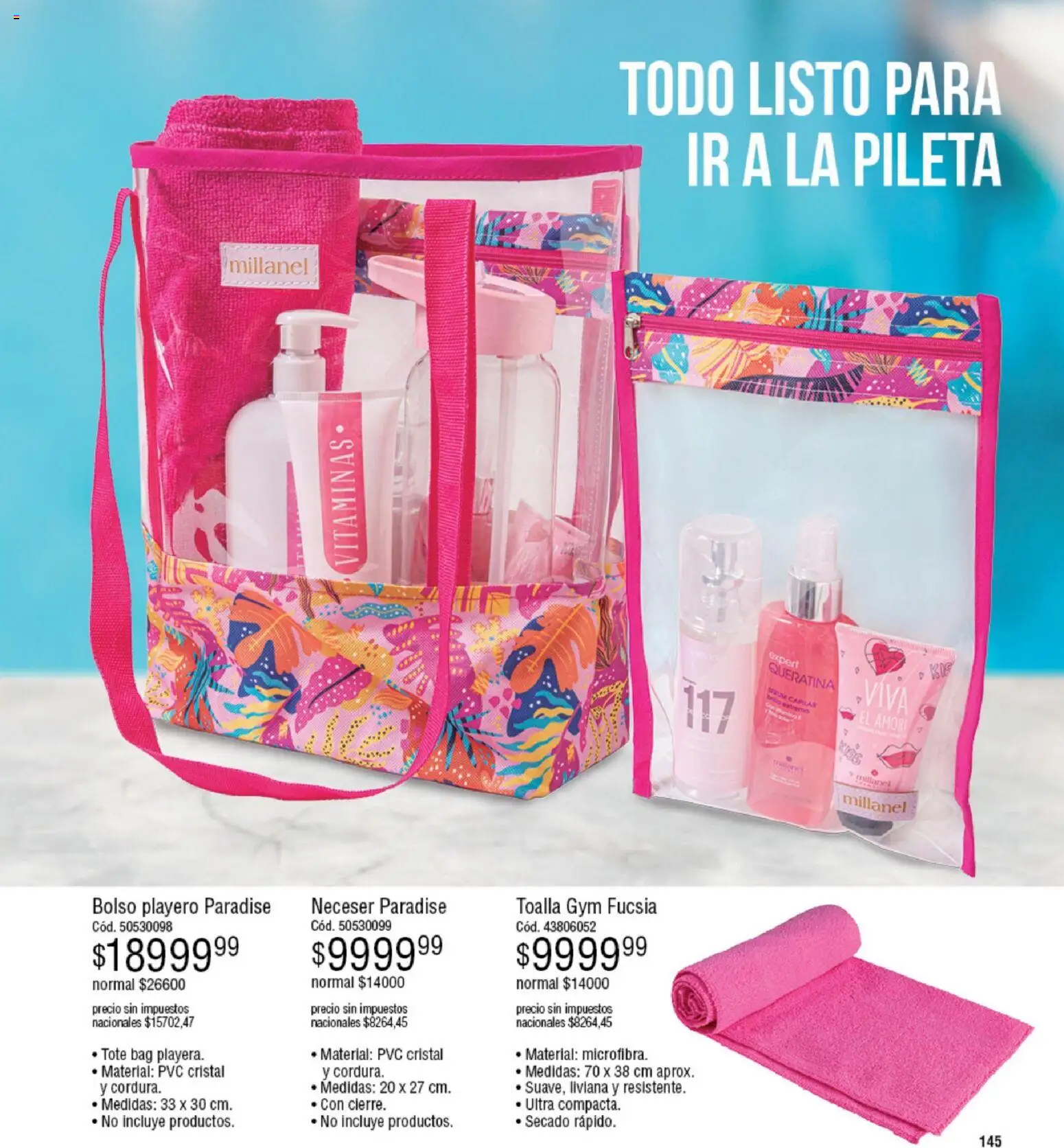 Millanel - Catálogo │ válido desde el 05.01.2026 | Página: 145 | Productos: Vitaminas, Pileta, Neceser, Bolso
