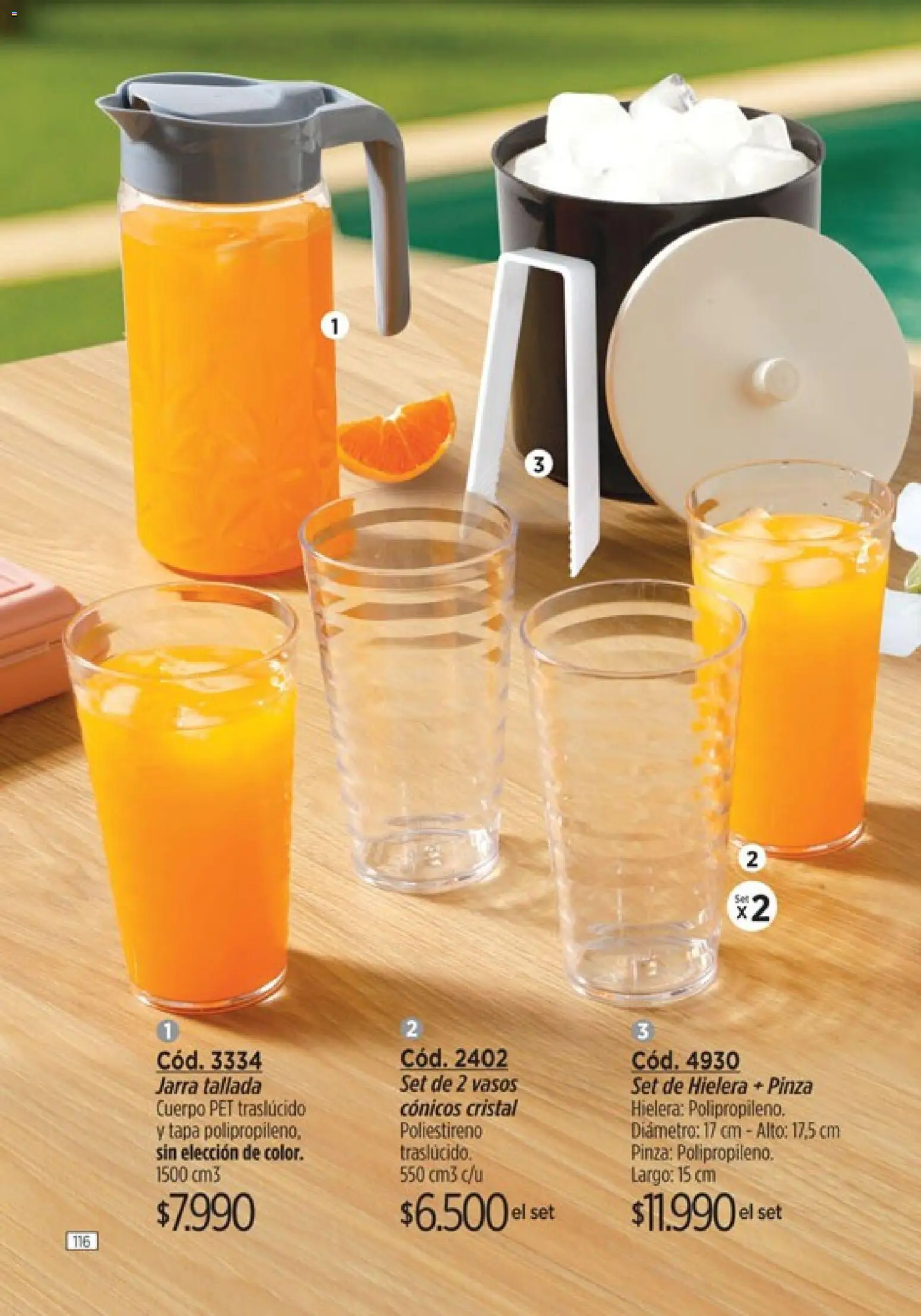 Catálogo Amodil Campaña 2 │ válido desde el 01.02.2026 | Página: 116 | Productos: Jarra, Pinza, Vasos