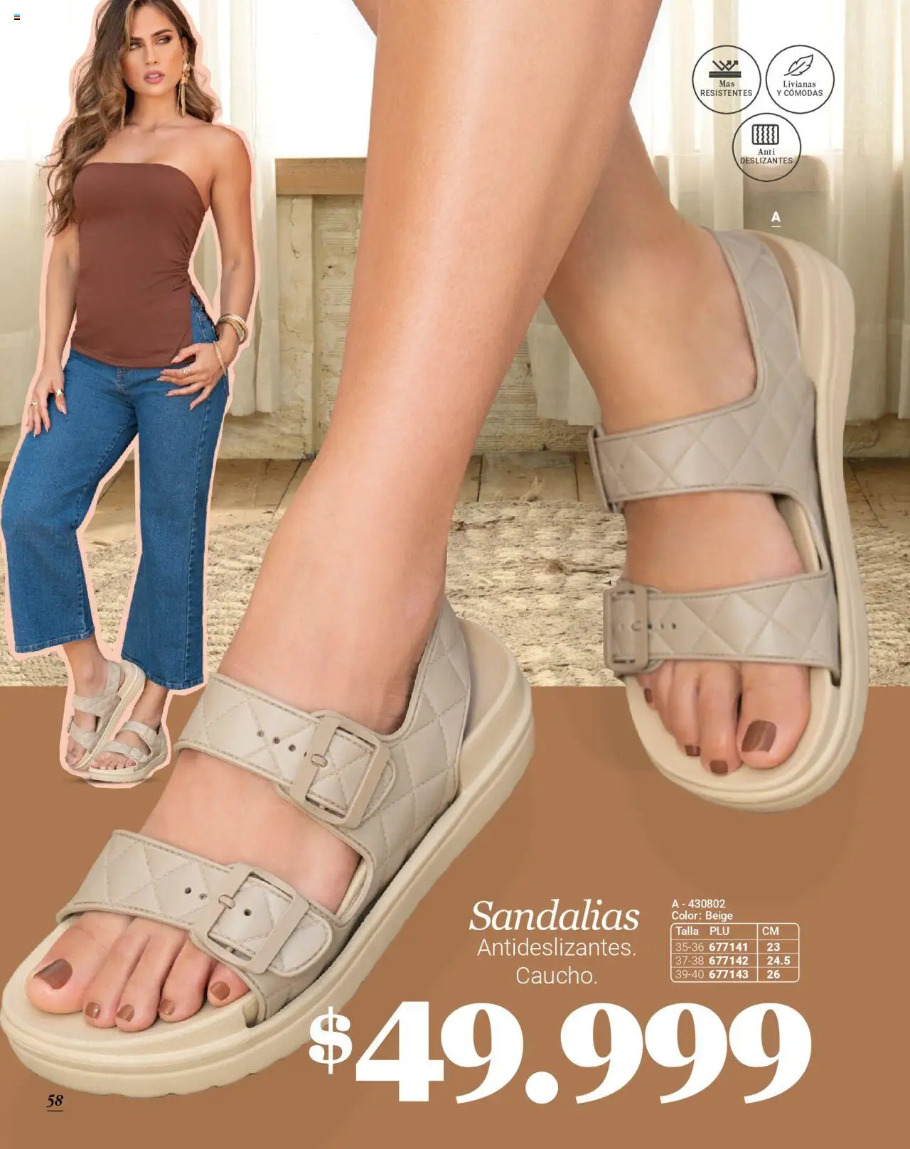 Carmel revista - valida desde el 08.09.2025 | Página: 58 | Productos: Sandalias