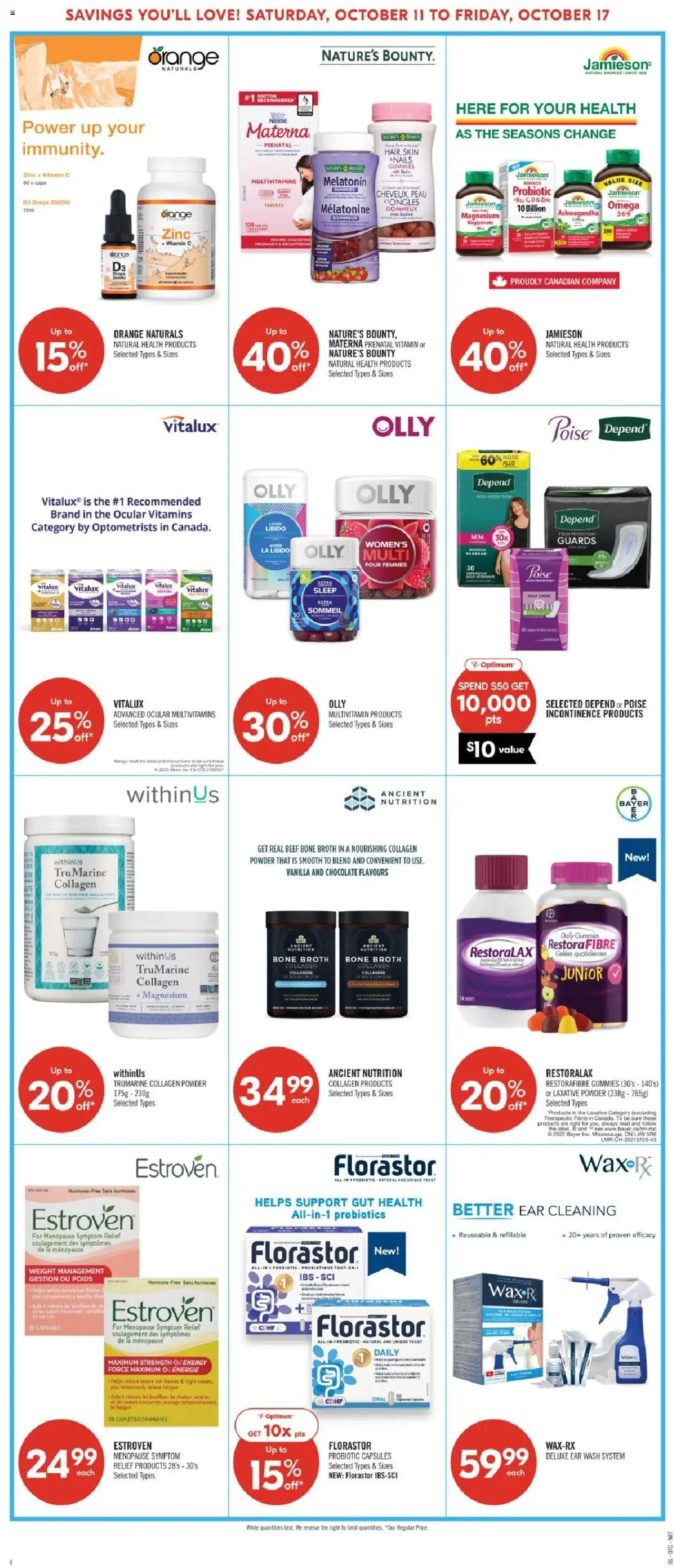 Shoppers flyer valid from 11.10.2025 | Page: 12 | Products: Beef, Powder, Chocolate