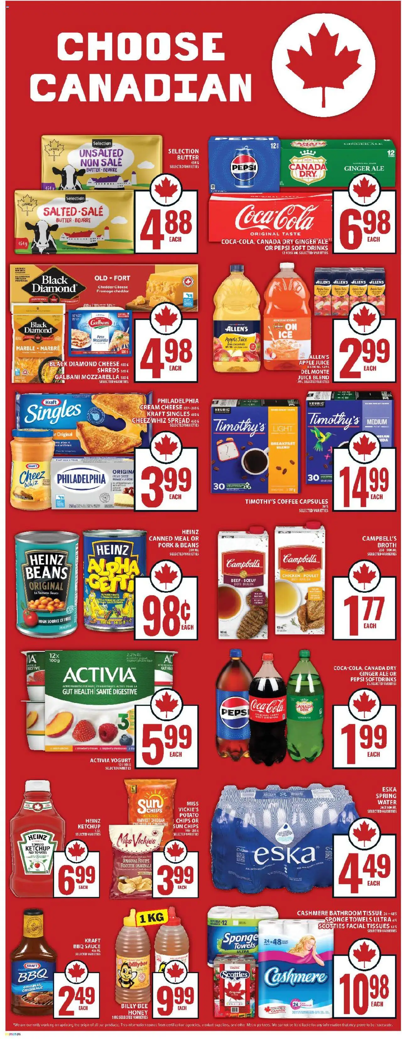 Food Basics flyer valid from 18.09.2025 | Page: 12 | Products: Chips, Butter, Cheese, Pizza
