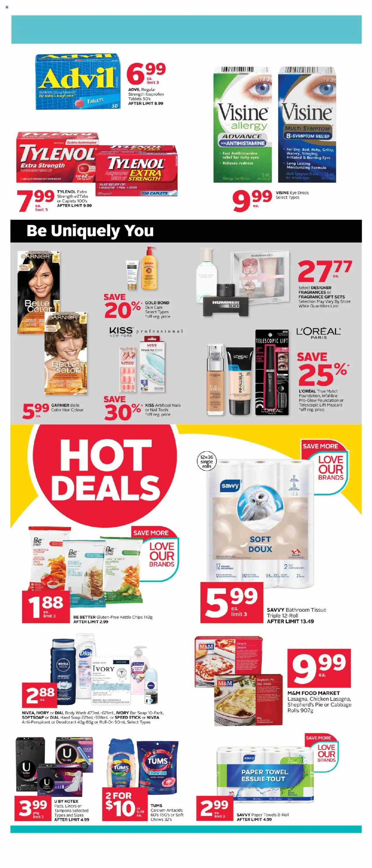 Rexall flyer valid from 19.09.2025 | Page: 2 | Products: Mascara, Soap, Deodorant, Chicken