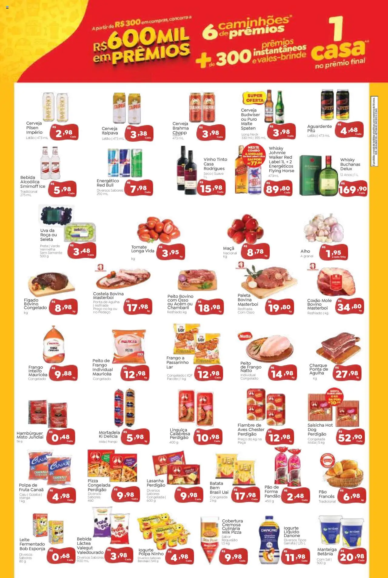 Novo Atacarejo Folheto - válido de 31.07.2025 | Página: 3 | Produtos: Caju, Energético, Whisky, Bandeja