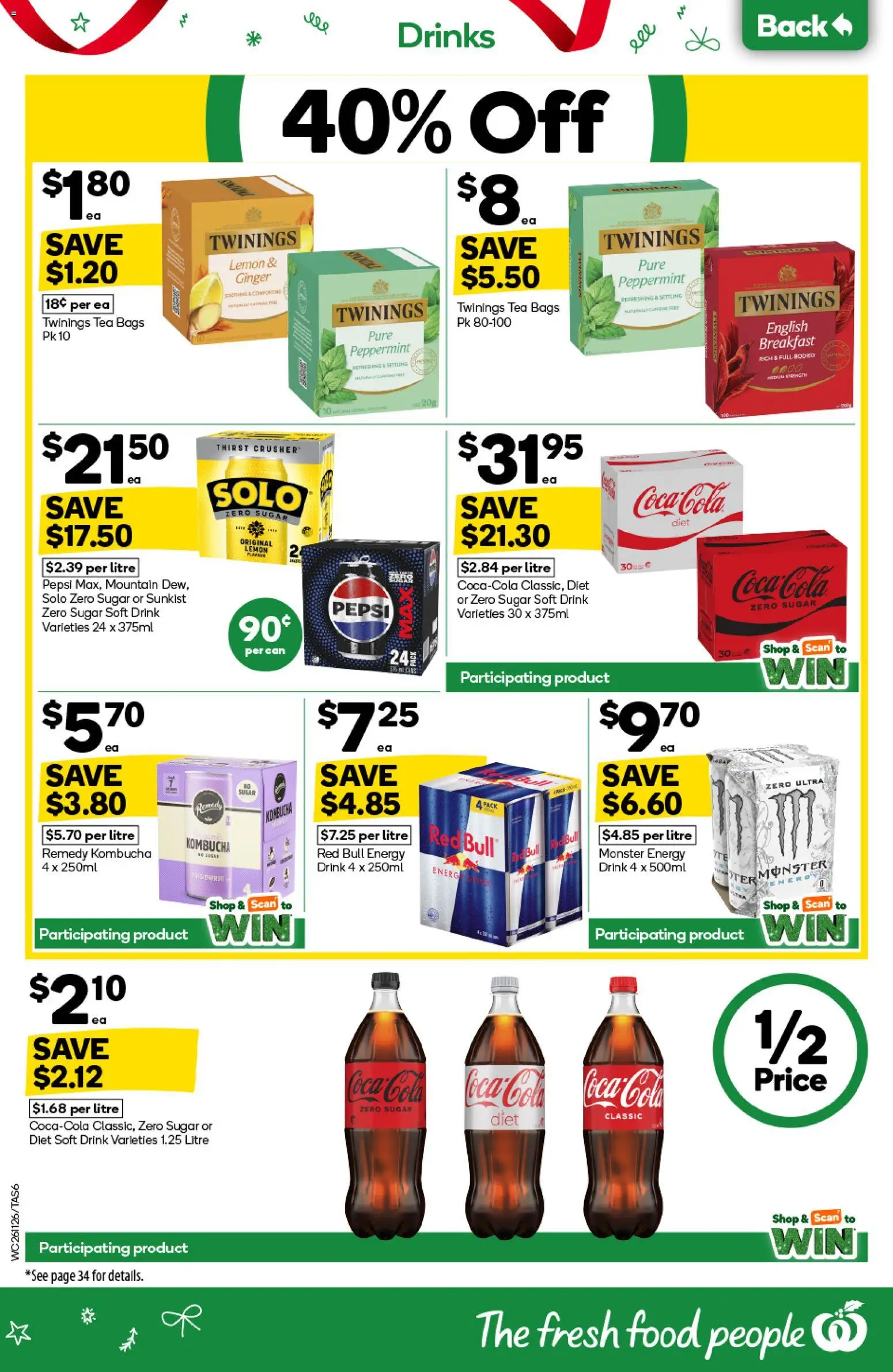 Woolworths catalogue - valid from 26.11.2025 | Page: 6 | Products: Ginger, Tea, Pepsi, Sugar