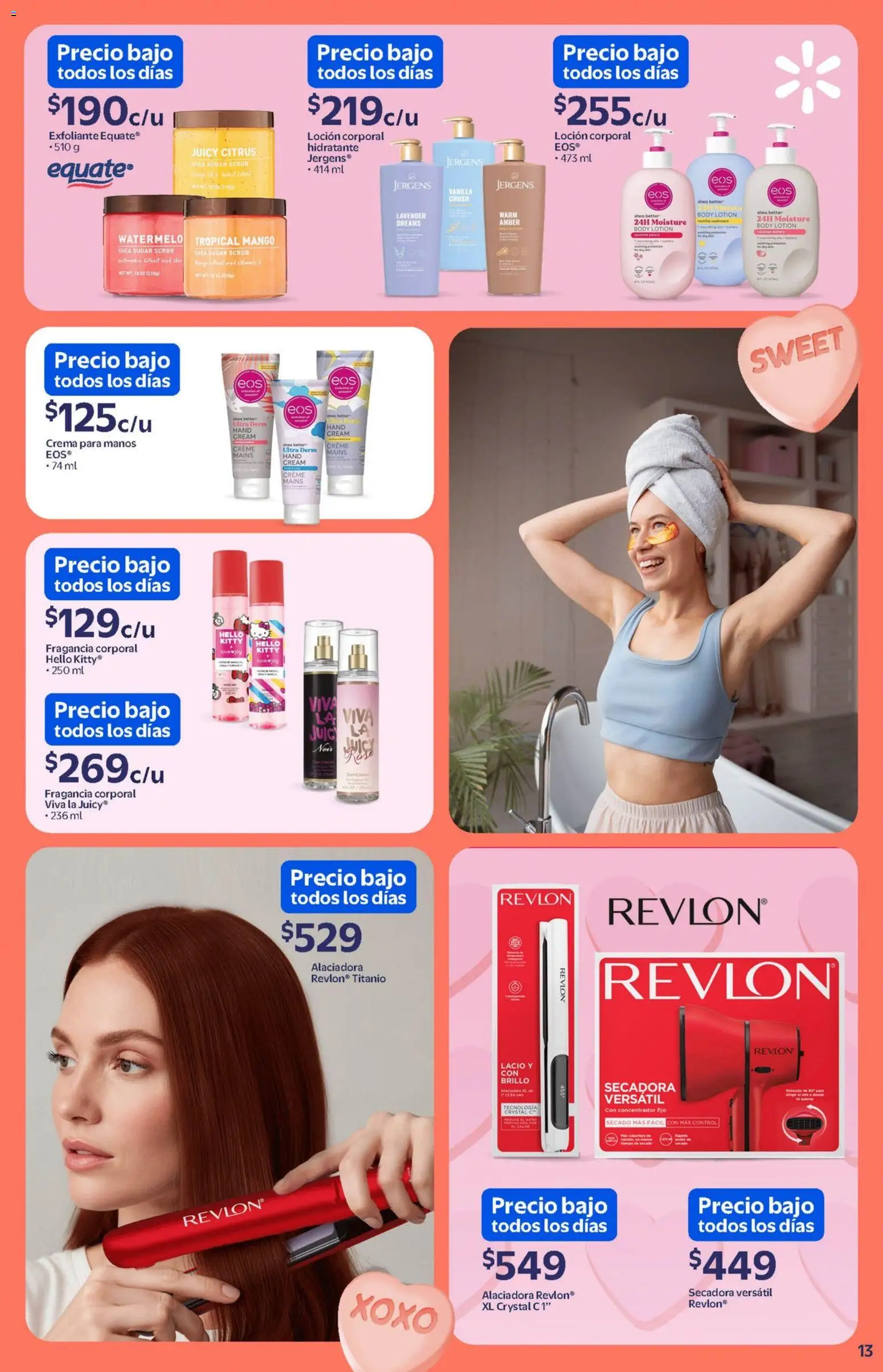 Nuevas ofertas de Walmart válidas en toda la República Mexicana desde el 14.01.2026. ¡Encuentra las mejores ofertas en Walmart catálogo Detalles que enamoran a precios bajos! | Página: 13 | Productos: Crema, Mango, Body, Fragancia