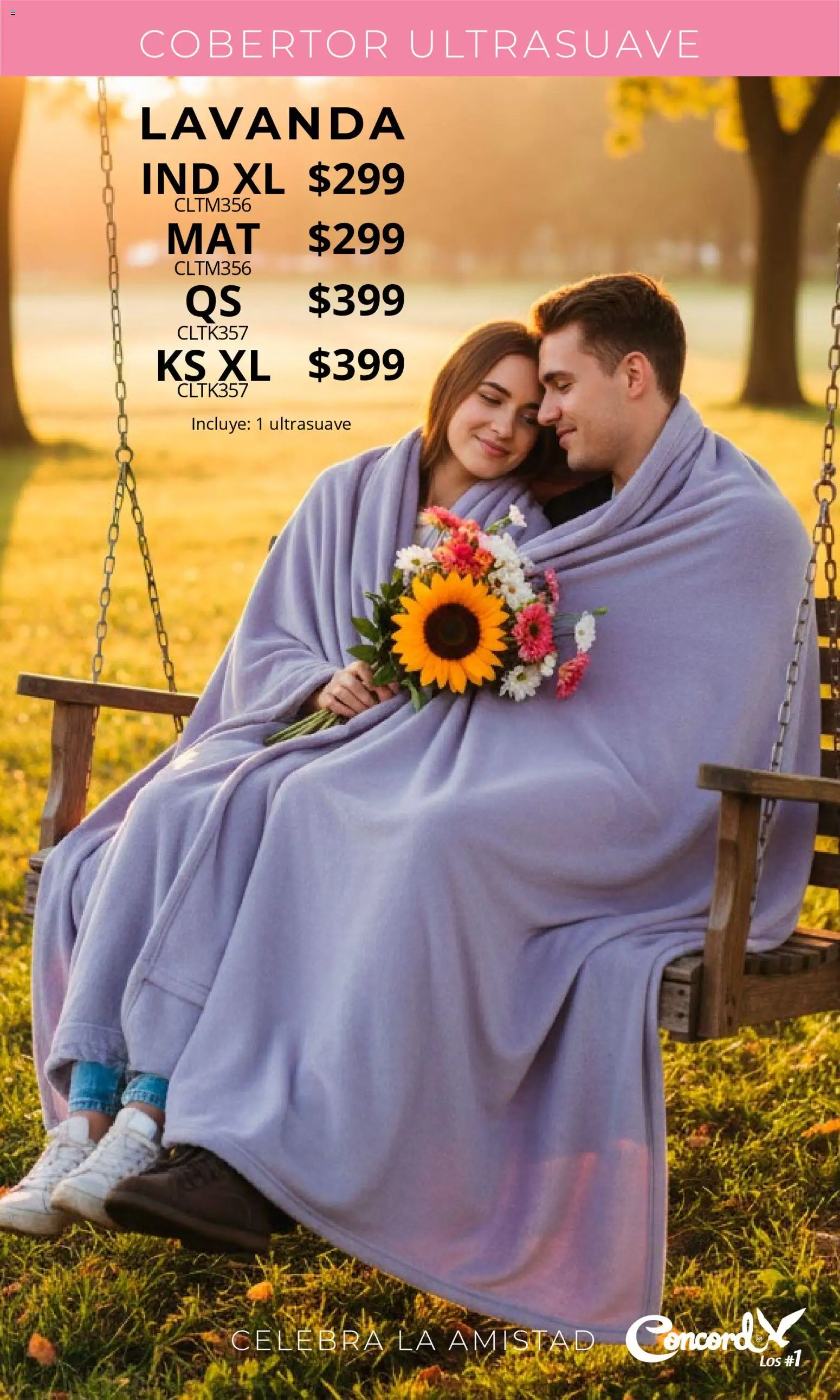 Nuevas ofertas de Colchas Concord válidas en toda la República Mexicana desde el 01.02.2026. ¡Encuentra las mejores ofertas en Colchas Concord catálogo San Valentín! | Página: 23