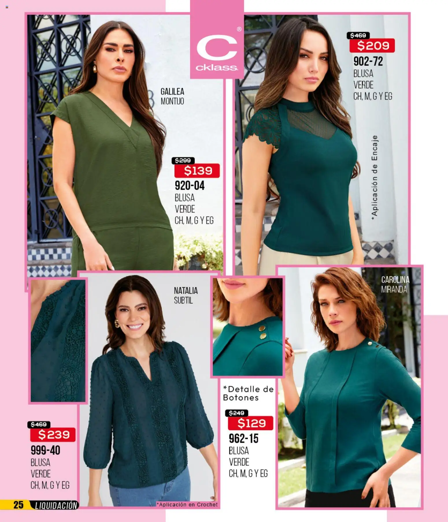 Nuevas ofertas de Cklass válidas en toda la República Mexicana desde el 18.03.2026. ¡Encuentra las mejores ofertas en Cklass catálogo Liquidación total ropa! | Página: 26 | Productos: Blusa