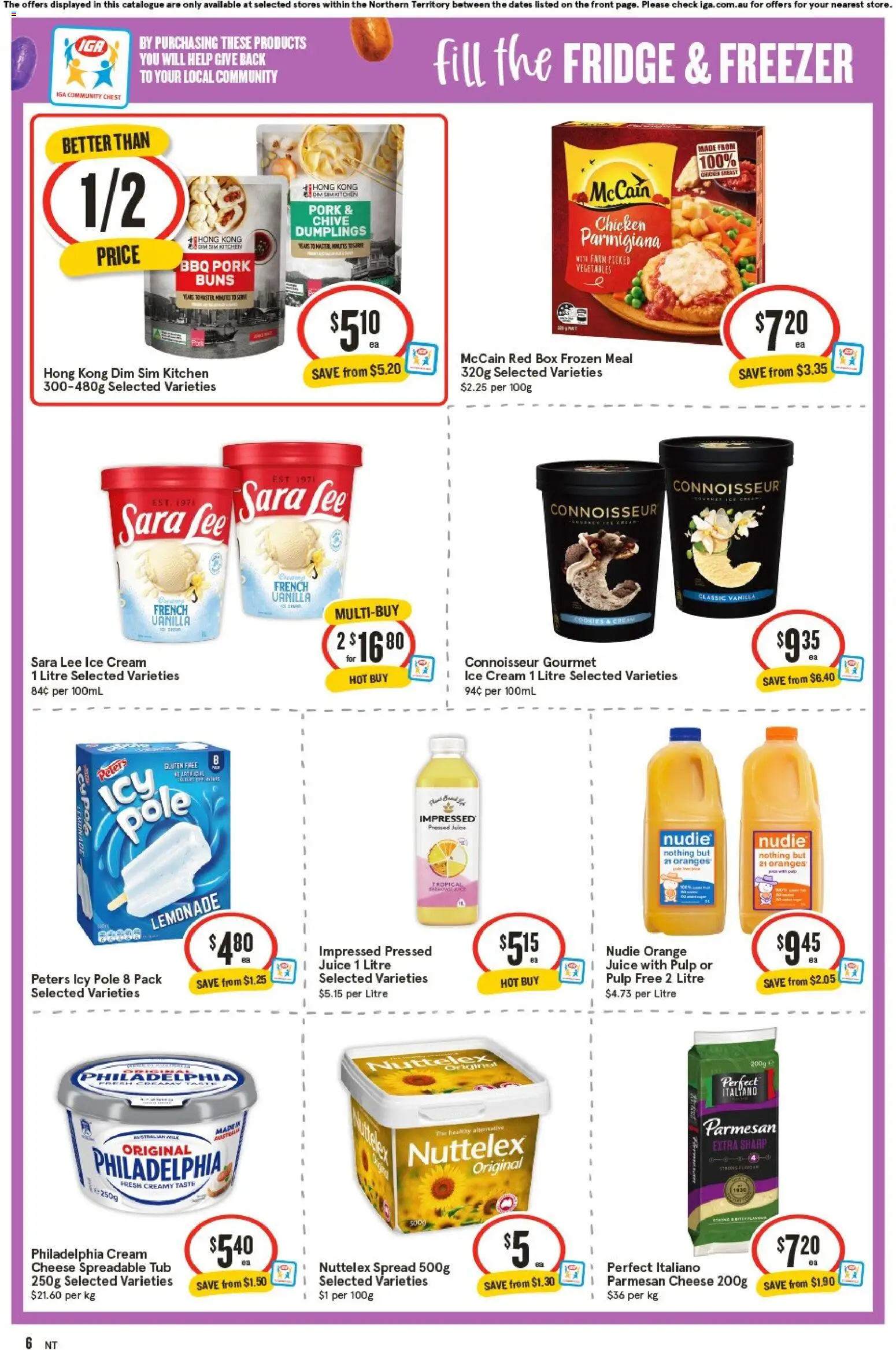 IGA catalogue - valid from 29.03.2026 | Page: 6 | Products: Box, Vegetables, Fridge, Freezer