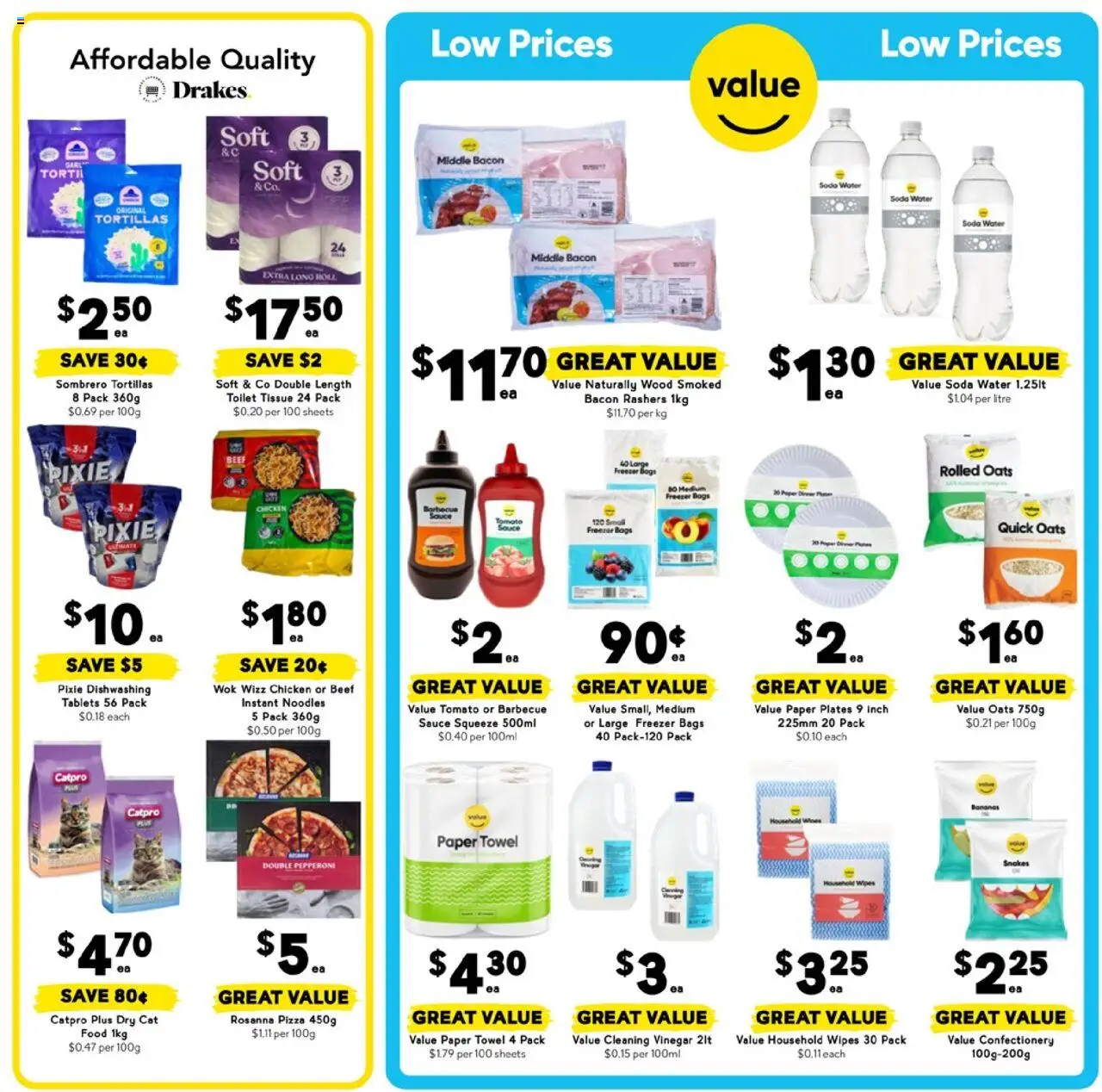 Drakes catalogue - valid from 25.06.2025 | Page: 14 | Products: Household, Wood, Tortillas, Vinegar