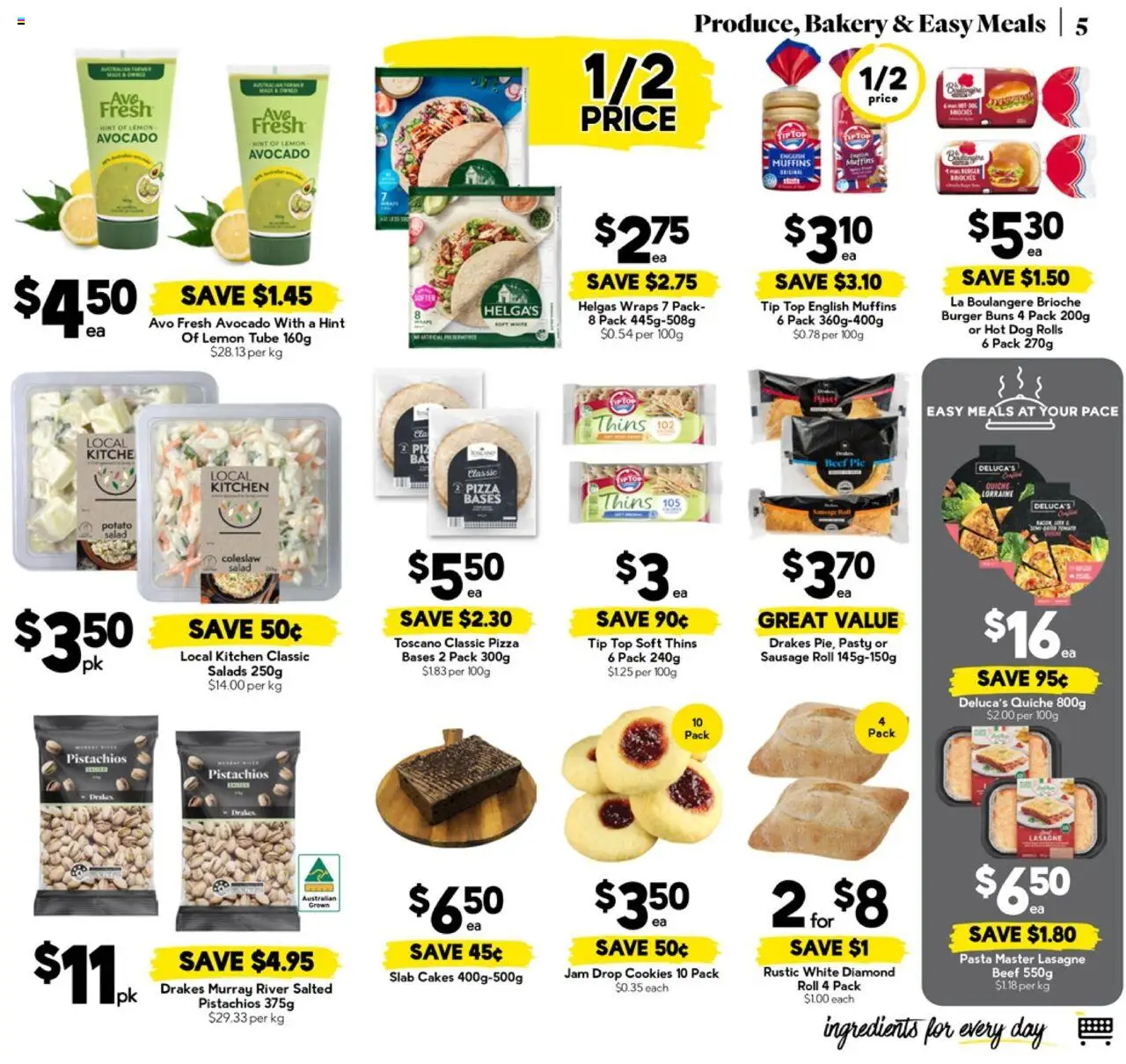 Drakes catalogue - valid from 17.09.2025 | Page: 5 | Products: Diamond, Muffins, Salad, Avocado