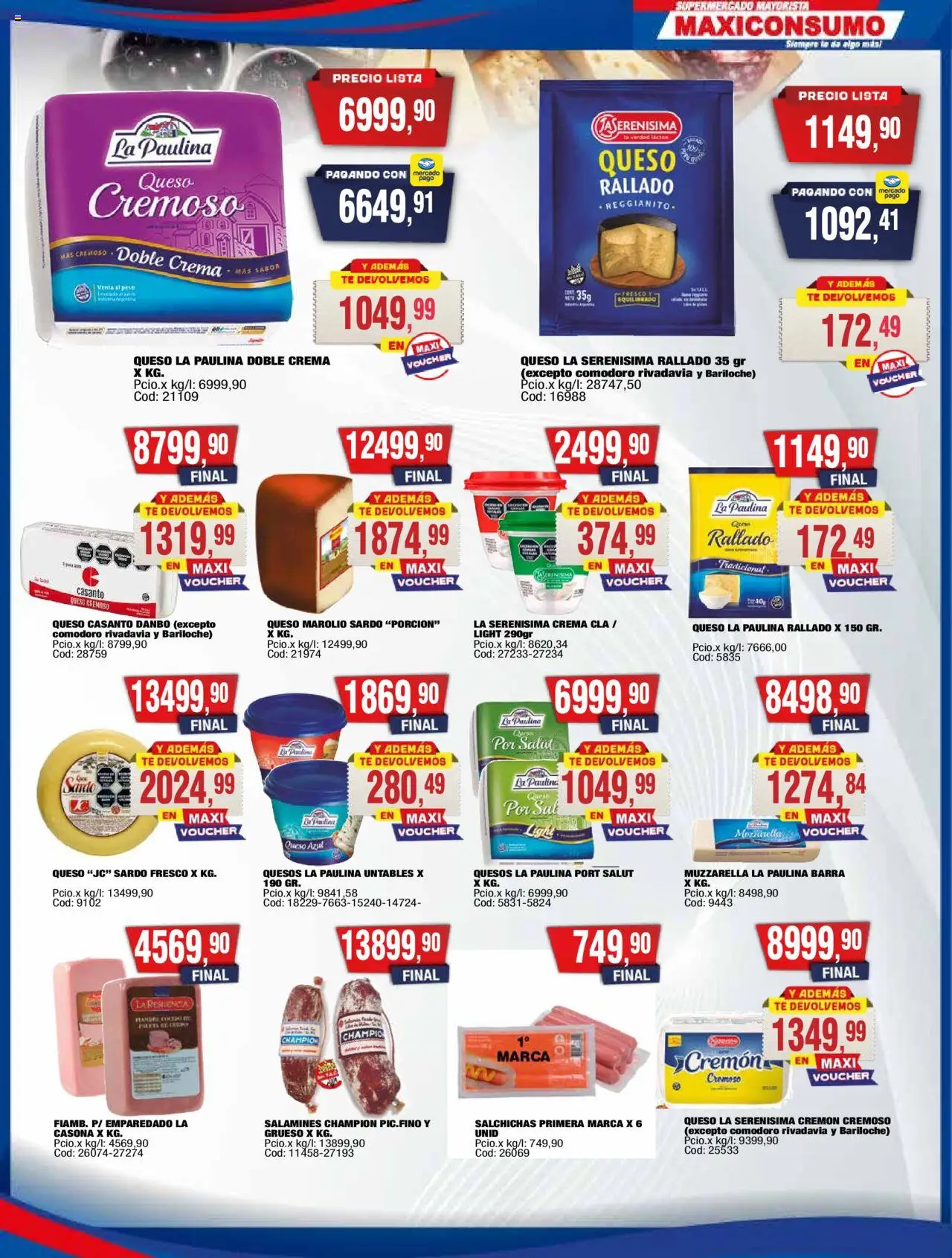Maxiconsumo ofertas │ válido desde el 13.10.2025 | Página: 11 | Productos: Peso, Queso, Té, Crema