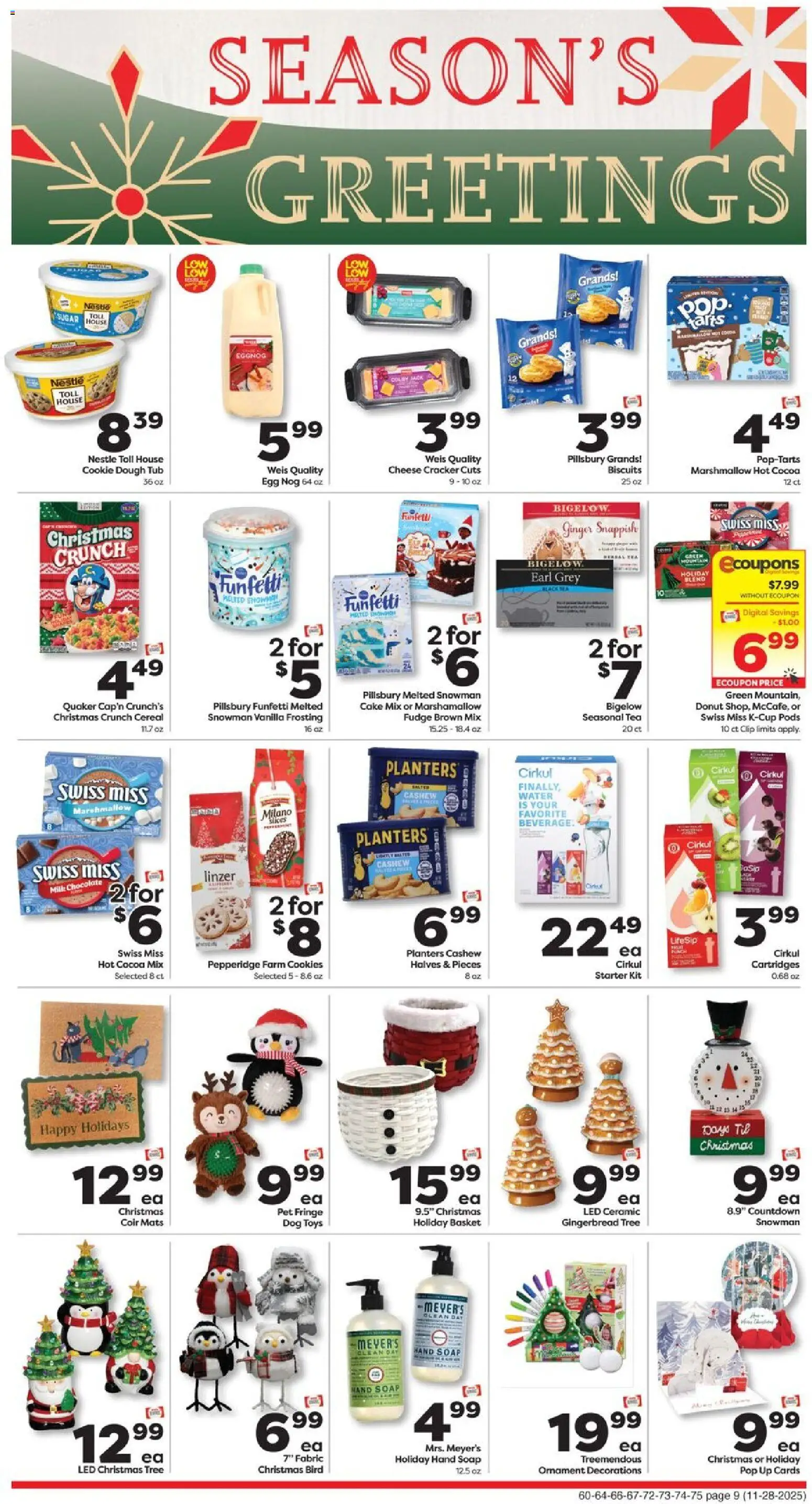 Weis Monthly Ad - MD - valid from 28.11.2025 | Page: 13 | Products: Soap, Cookies, Sugar, Starter