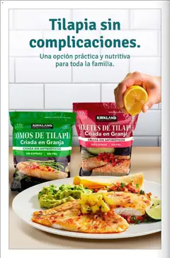 Vista previa de LOMOS DE TILAPIA, Criada en Granja, CRIADA SIN ANTIBIÓTICOS, SIN ESPINAS, SIN PIEL, nuevo folleto de la tienda, válido en México a partir del 01.11.2025 | Página: 58