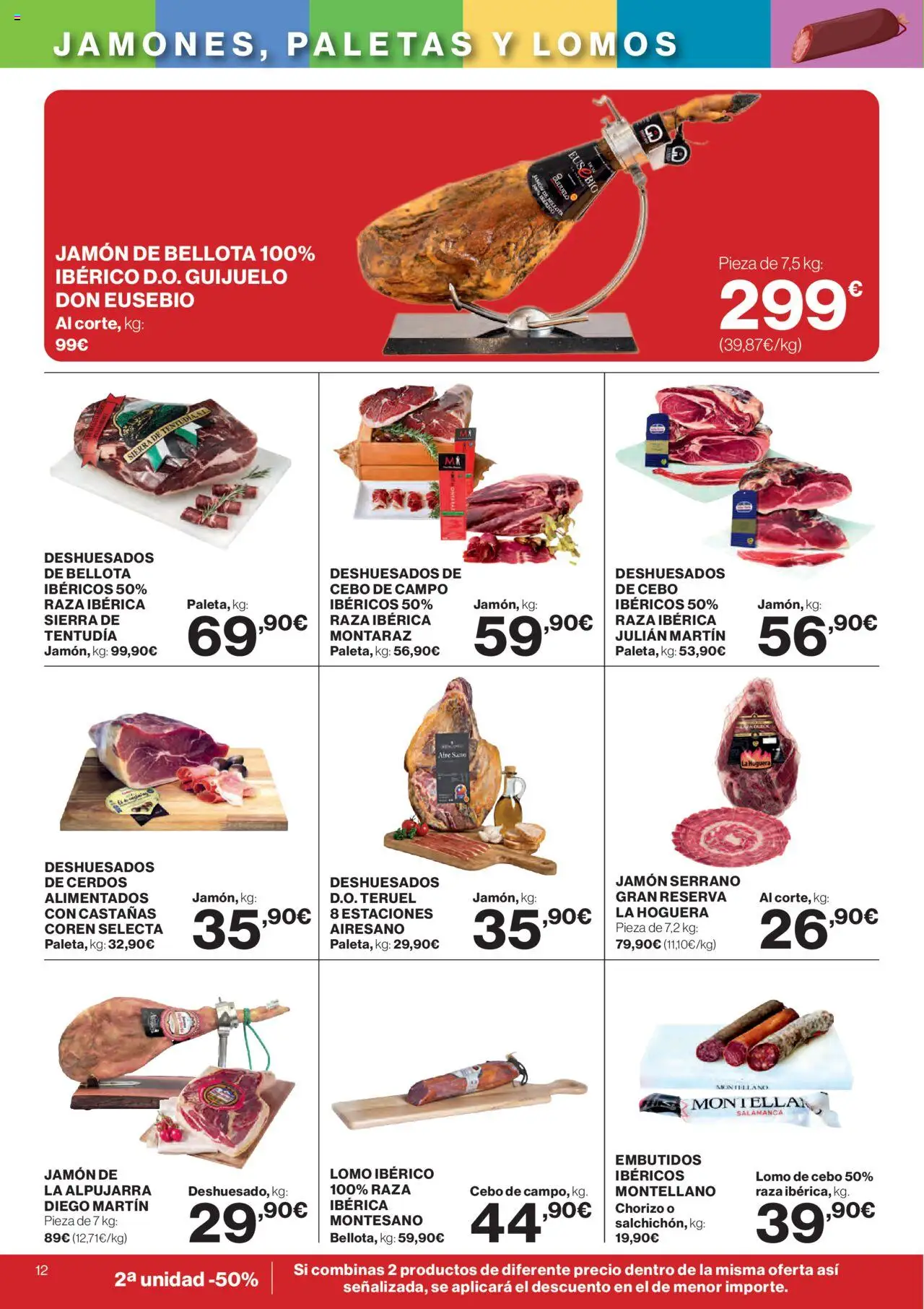 Nuevas ofertas de El Corte Inglés válidas en toda la República Mexicana desde el 25.09.2025. ¡Encuentra las mejores ofertas en El Corte Inglés - Catálogo Que necesitas hoy! | Página: 12 | Productos: Jamón, Chorizo, Sierra
