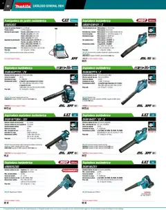 Vista previa de Makita - Catálogo, nuevo folleto de la tienda, válido en México a partir del 04.09.2025 | Página: 82 | Productos: Agua, Rotomartillo, Aspiradora, Batería