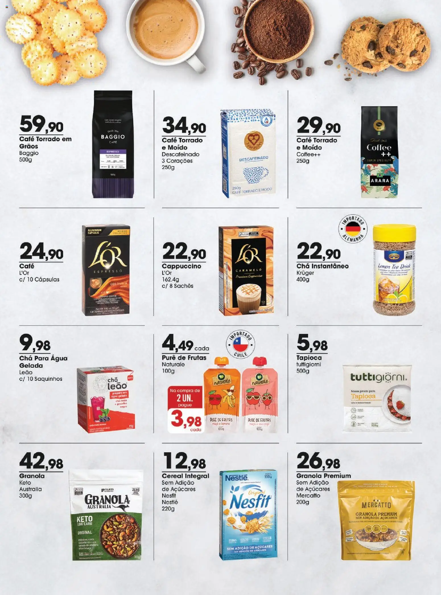 Zaffari Folheto - válido de 03.02.2026 | Página: 5 | Produtos: Tapioca, Café, Chá, Massa