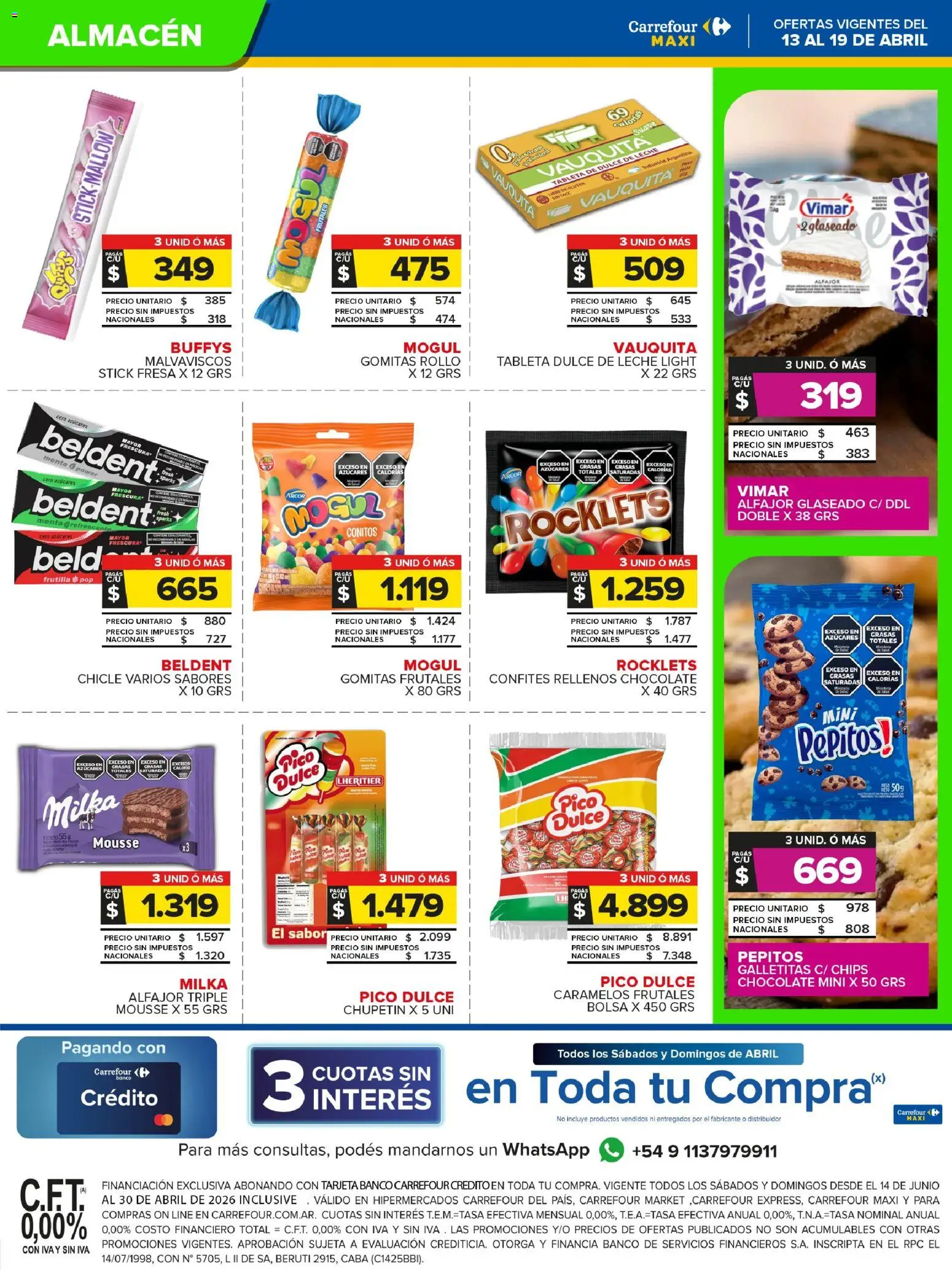 Carrefour Maxi catálogo │ válido desde el 13.04.2026 | Página: 19 | Productos: Pico, Bolsa, Gomitas, Dulce de leche