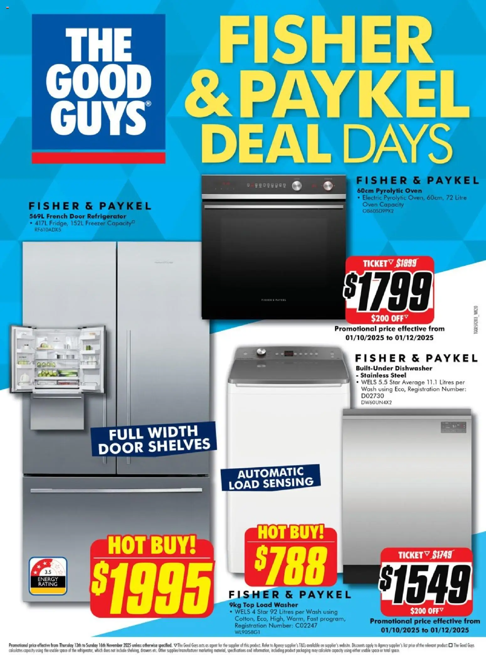 The Good Guys catalogue - valid from 12.11.2025 | Page: 4 | Products: Freezer, Oven, Dishwasher, Washer