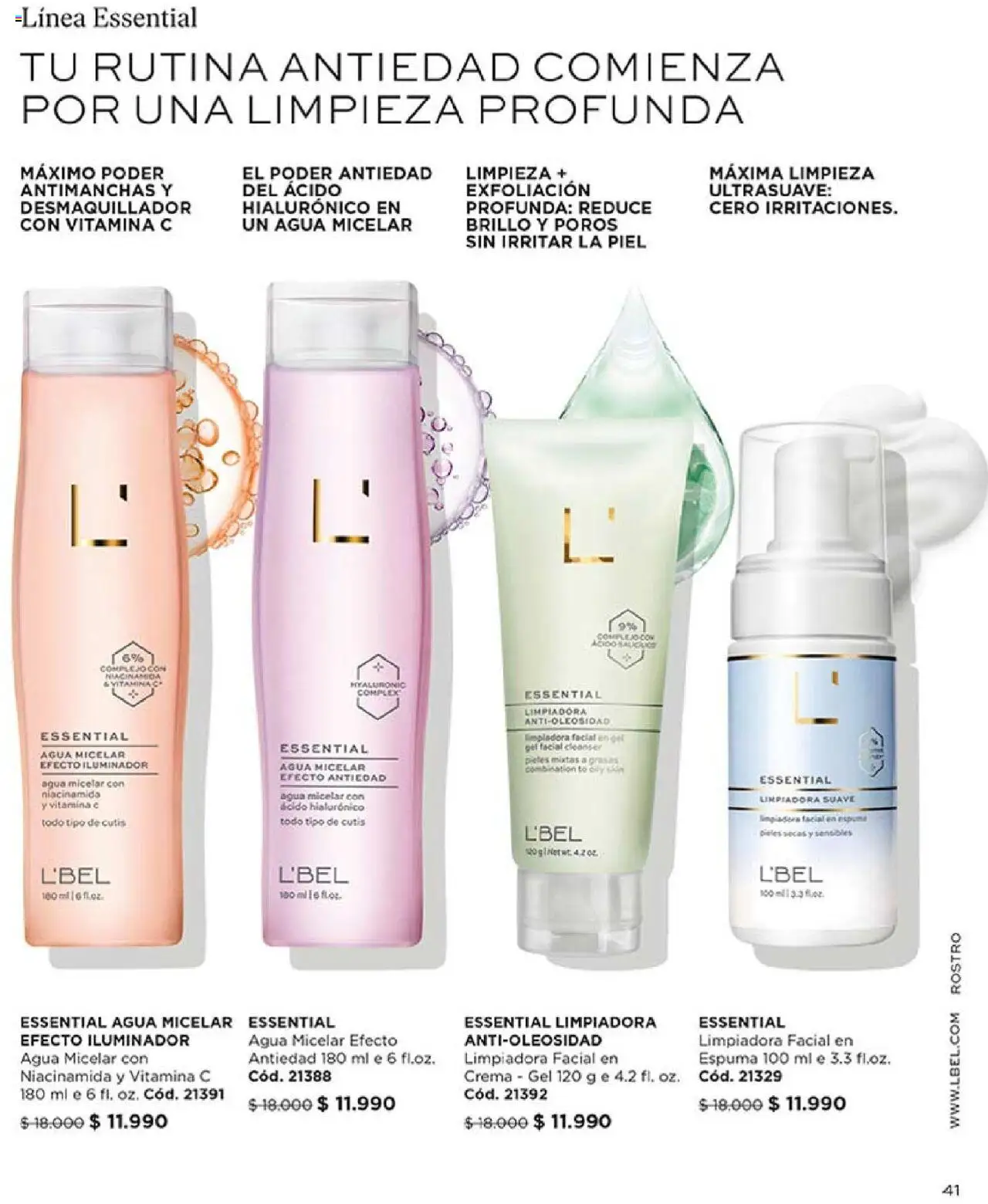 Catálogo L'Bel Campaña 13 │ válido desde el 29.07.2025 | Página: 41 | Productos: Brillo, Agua, Iluminador, Crema