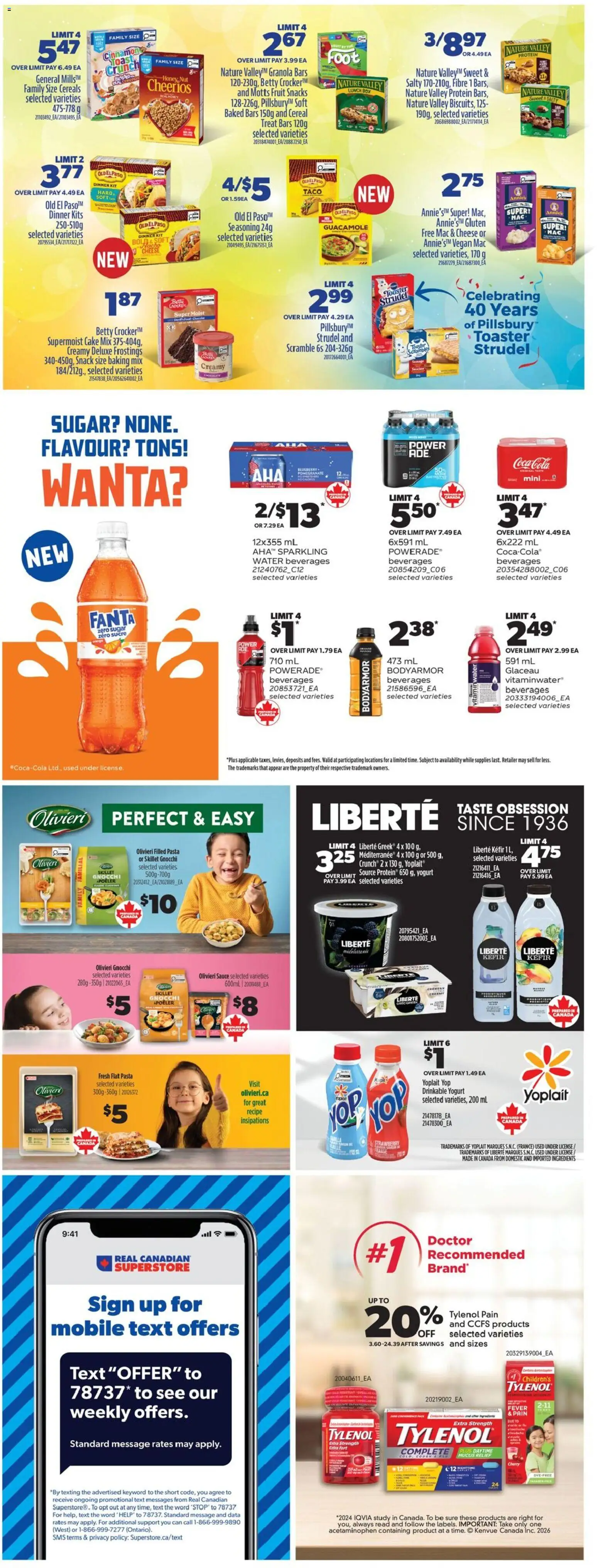 Real Canadian Superstore flyer valid from 05.03.2026 | Page: 36 | Products: Pasta, Cheese, Yogurt, Chocolate