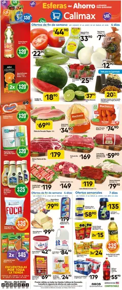 Vista previa de Calimax folleto Ensenada, nuevo folleto de la tienda, válido en México a partir del 27.03.2026