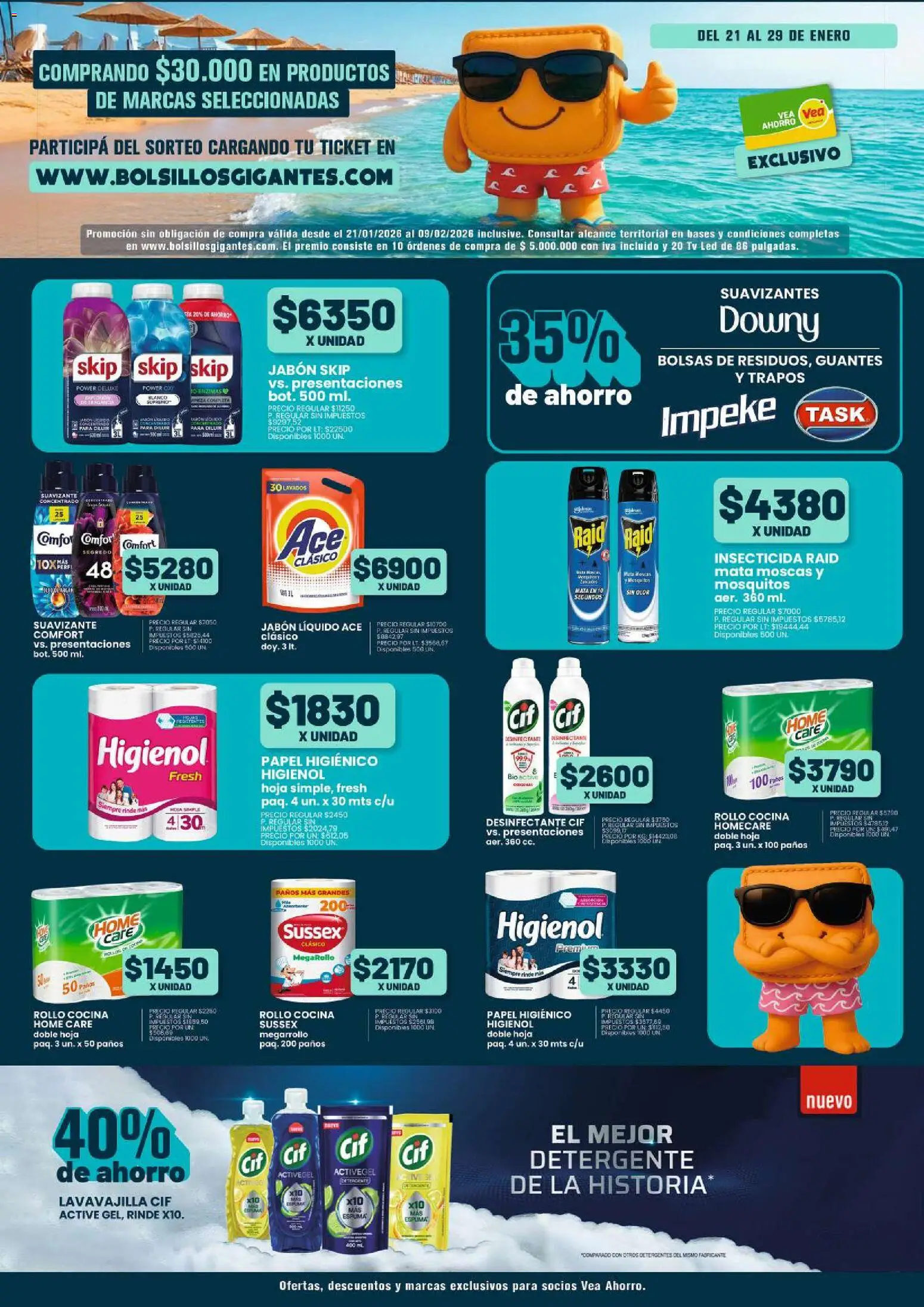 Vea - Folleto Nacional Vea Bolsillos Gigantes │ válido desde el 21.01.2026 | Página: 7 | Productos: Papel higiénico, Insecticida, Jabón líquido, Guantes