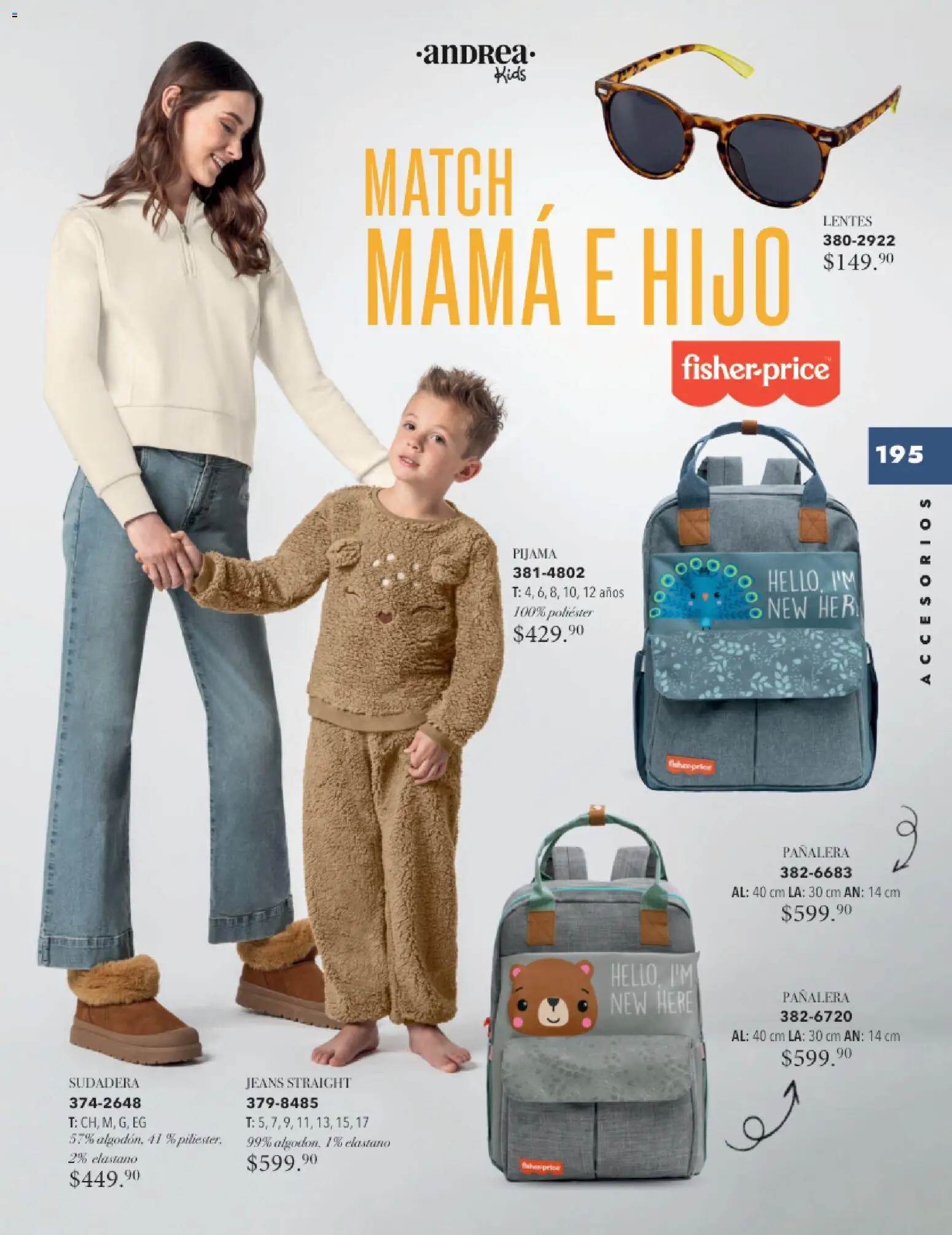 Nuevas ofertas de Andrea válidas en toda la República Mexicana desde el 26.11.2025. ¡Encuentra las mejores ofertas en Andrea catálogo Infantil Kids! | Página: 138 | Productos: Pijama, Lentes, Sudadera