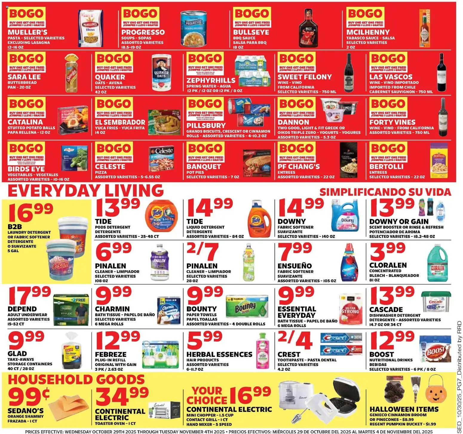 Sedano's Weekly Ad - valid from 29.10.2025 | Page: 7 | Products: Bath, Toothpaste, Underwear, Mixer