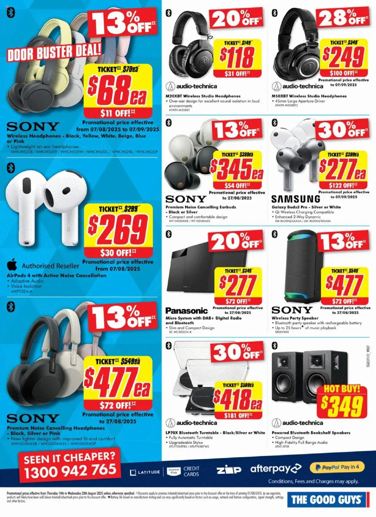 The Good Guys catalogue - valid from 13.08.2025 | Page: 20 | Products: Bookshelf, Door, Digital, Speaker
