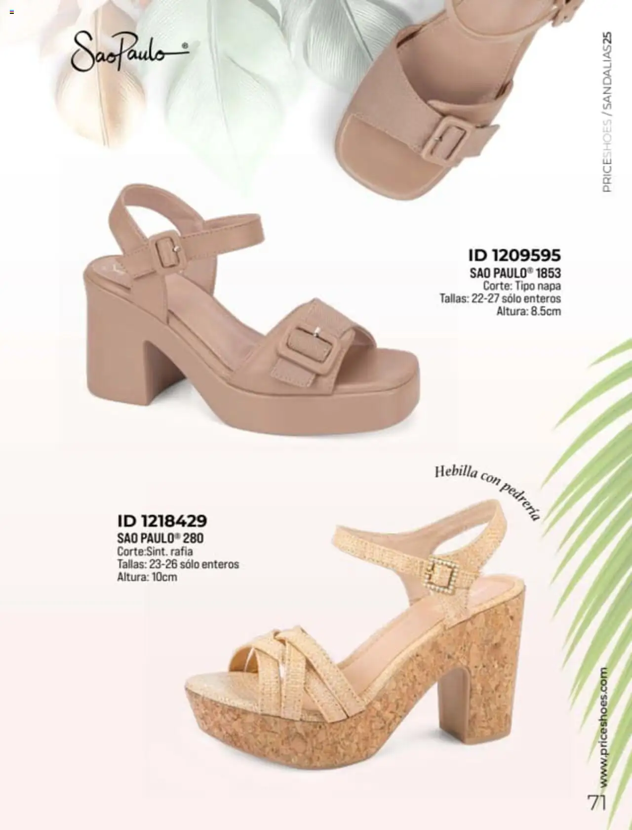 Nuevas ofertas de Price Shoes válidas en toda la República Mexicana desde el 27.01.2025. ¡Encuentra las mejores ofertas en Price Shoes catálogo Sandalias! | Página: 71 | Productos: Hebilla