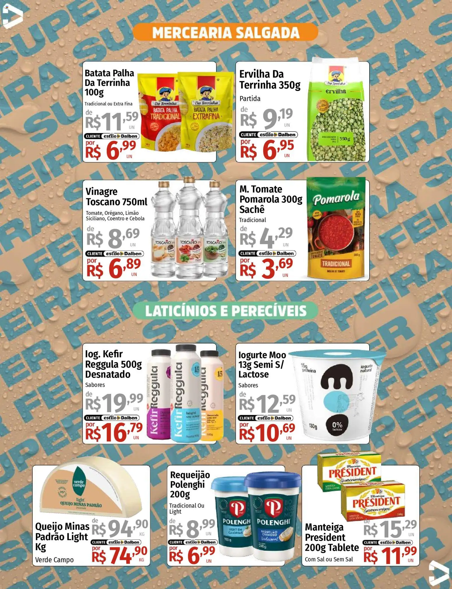 Supermercado Dalben Folheto - válido de 12.01.2026 | Página: 3 | Produtos: Ervilha, Manteiga, Queijo, Batata palha