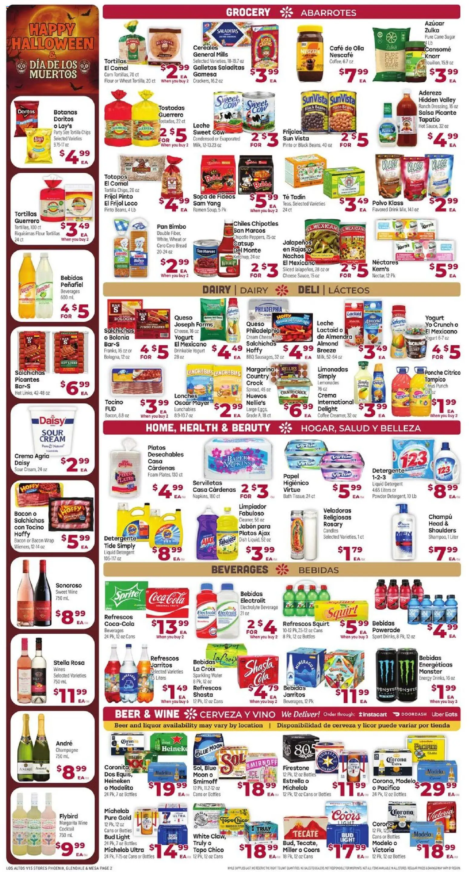 Cardenas Weekly Ad - AZ - valid from 29.10.2025 | Page: 2 | Products: Powder, Coffee, Beer, Ketchup