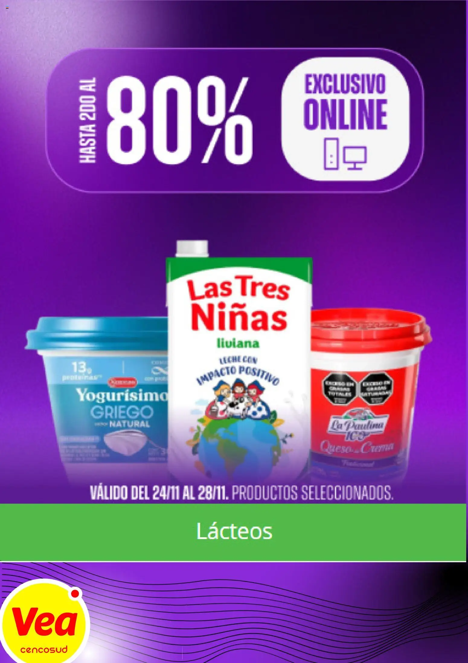 Vea - Black Friday │ válido desde el 24.11.2025 | Página: 7 | Productos: Queso crema, Leche, Queso, Crema