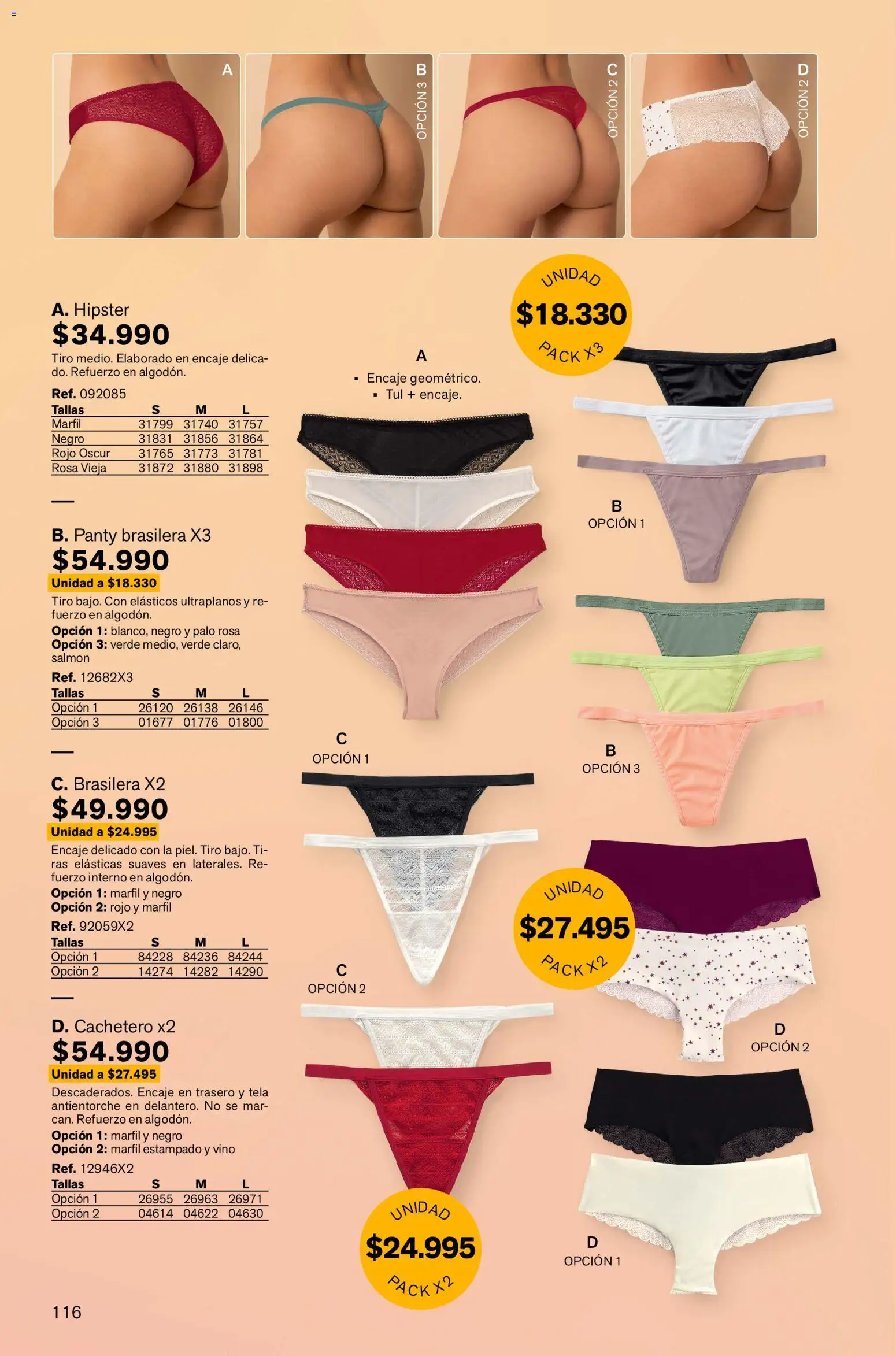 Leonisa revista - valida desde el 02.01.2026 | Página: 116 | Productos: Cachetero, Vino