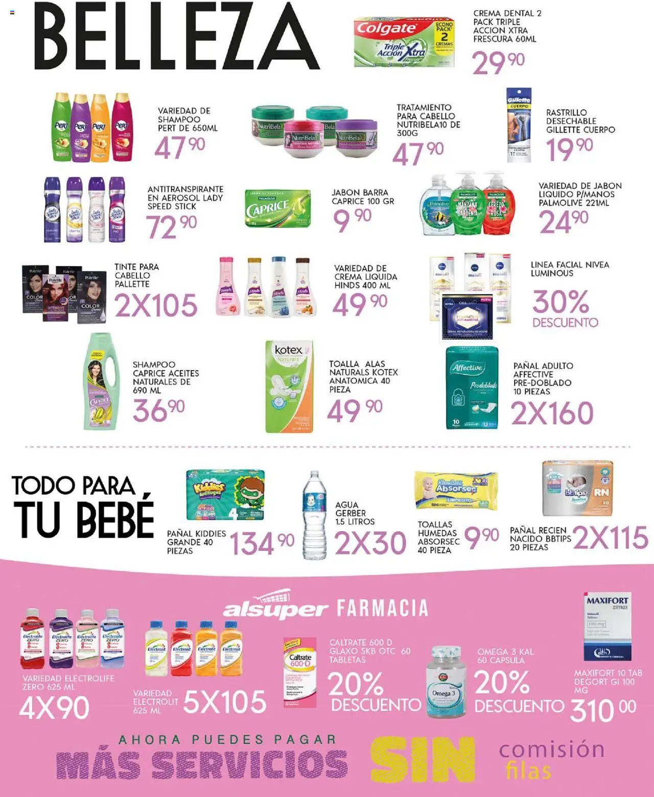 Nuevas ofertas de Alsuper válidas en toda la República Mexicana desde el 03.10.2025. ¡Encuentra las mejores ofertas en Alsuper - Folleto Laguna! | Página: 4 | Productos: Antitranspirante, Rastrillo, Manzana, Jabón