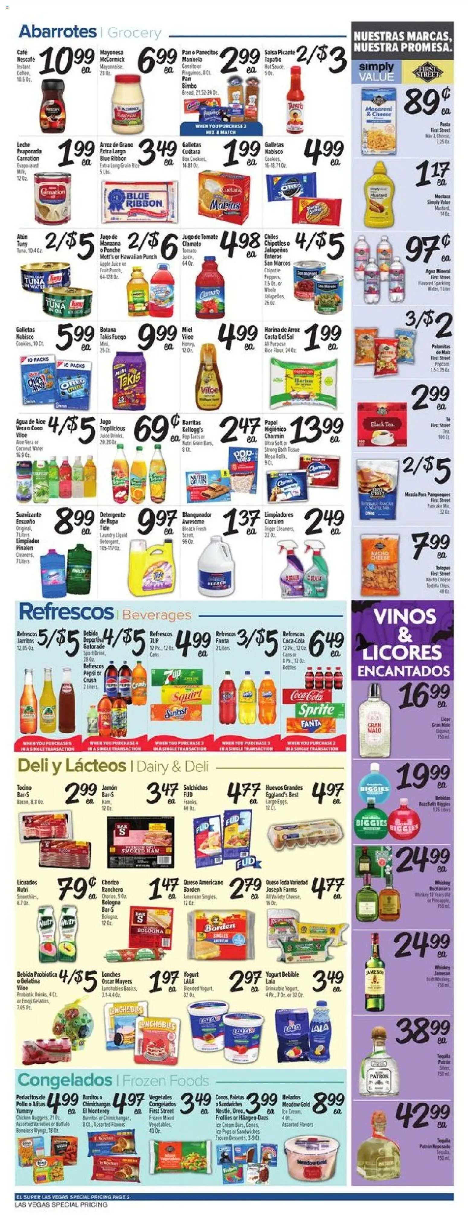 El Super Weekly Ad - NV - valid from 22.10.2025 | Page: 2 | Products: Pan, Cheese, Rice, Ice cream